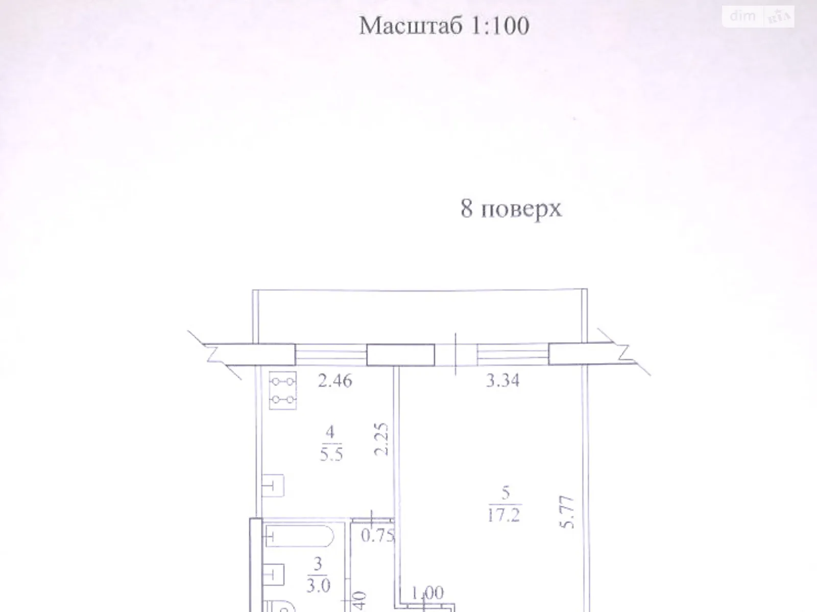 Продается 1-комнатная квартира 35.3 кв. м в Харькове, просп. Юбилейный, 61А - фото 1