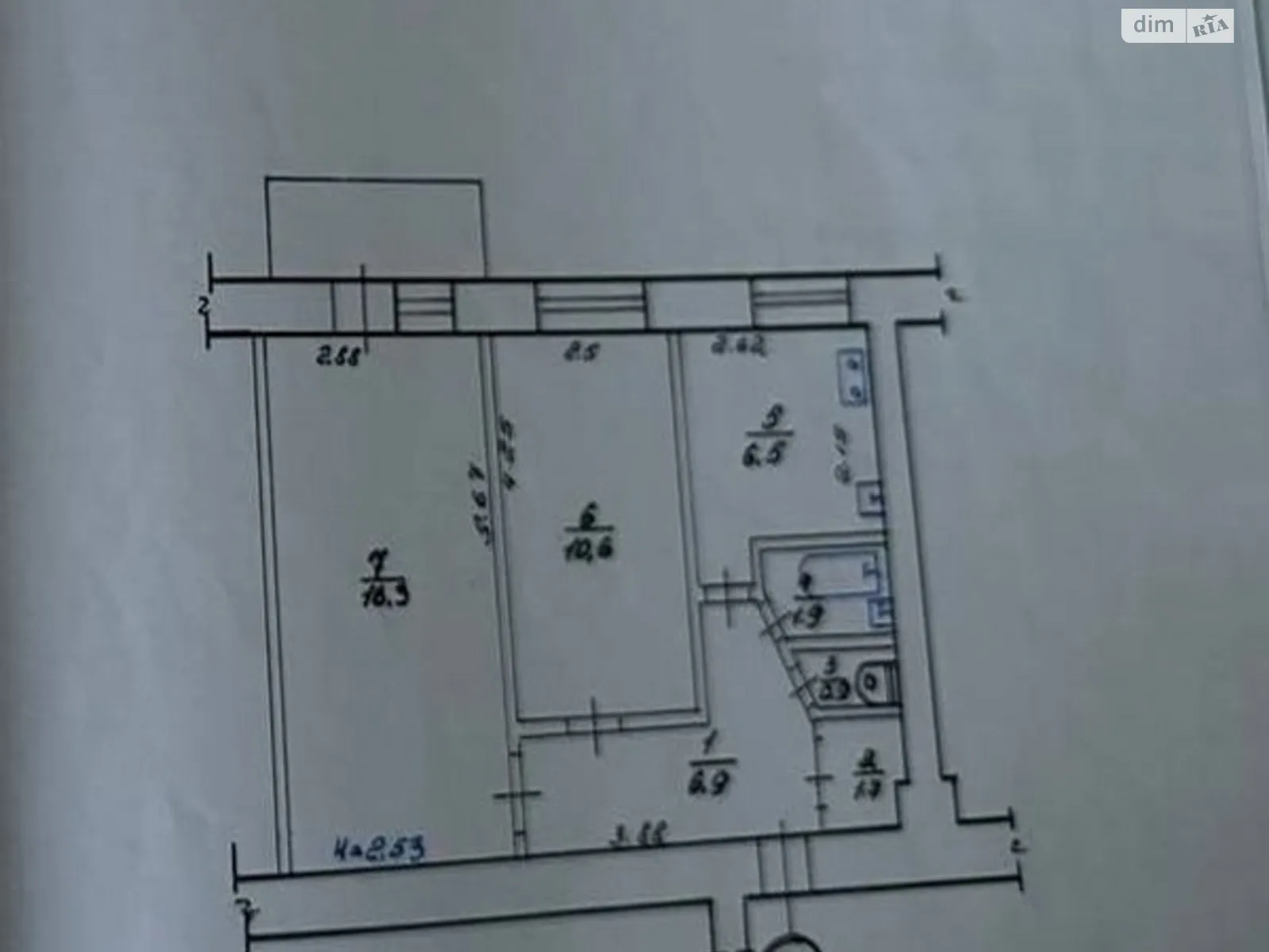 Продається 2-кімнатна квартира 45.6 кв. м у Харкові, просп. Аерокосмічний(Гагаріна), 72 - фото 1