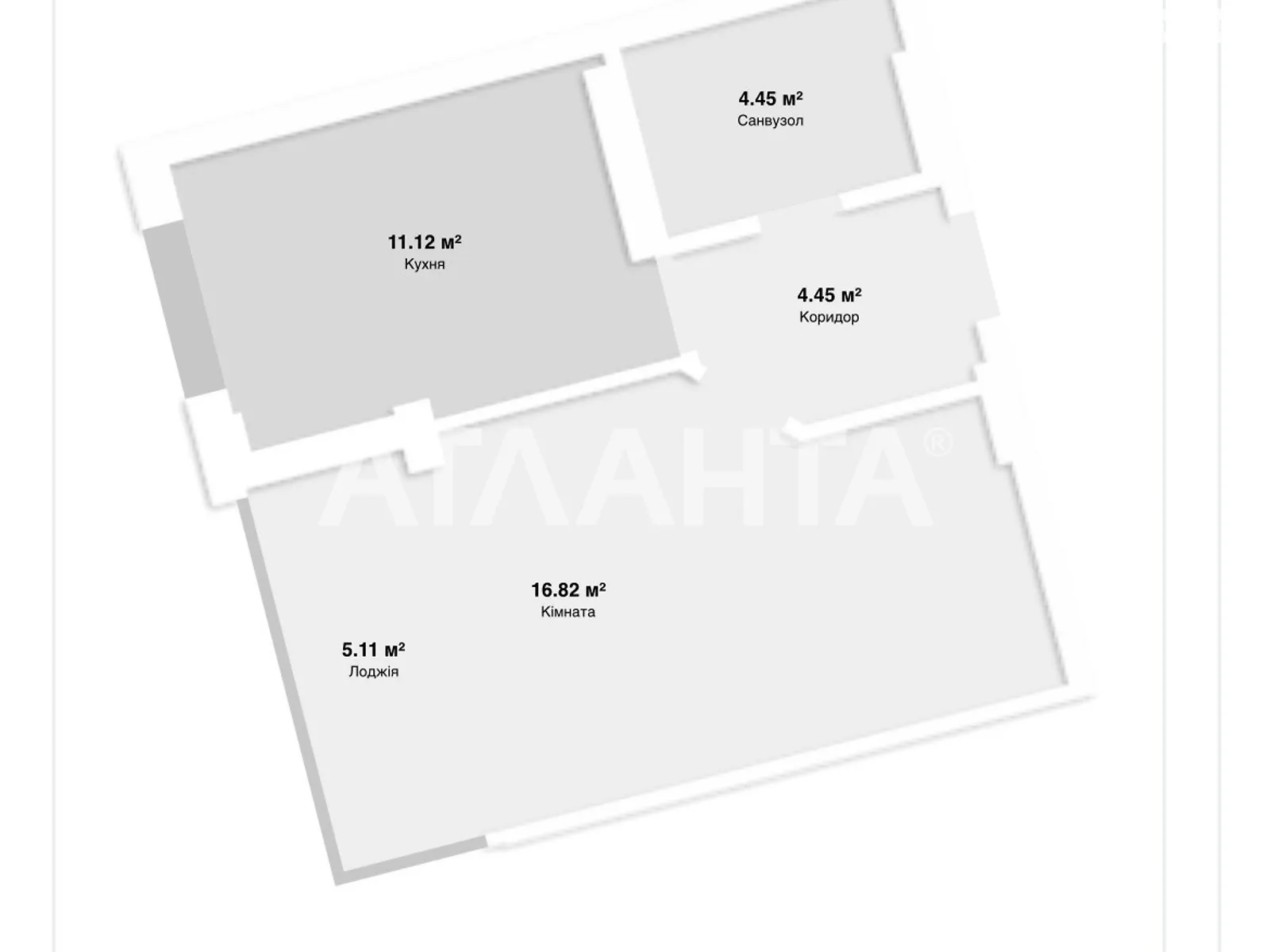 Продается 1-комнатная квартира 39.5 кв. м в Фонтанке, цена: 36000 $ - фото 1