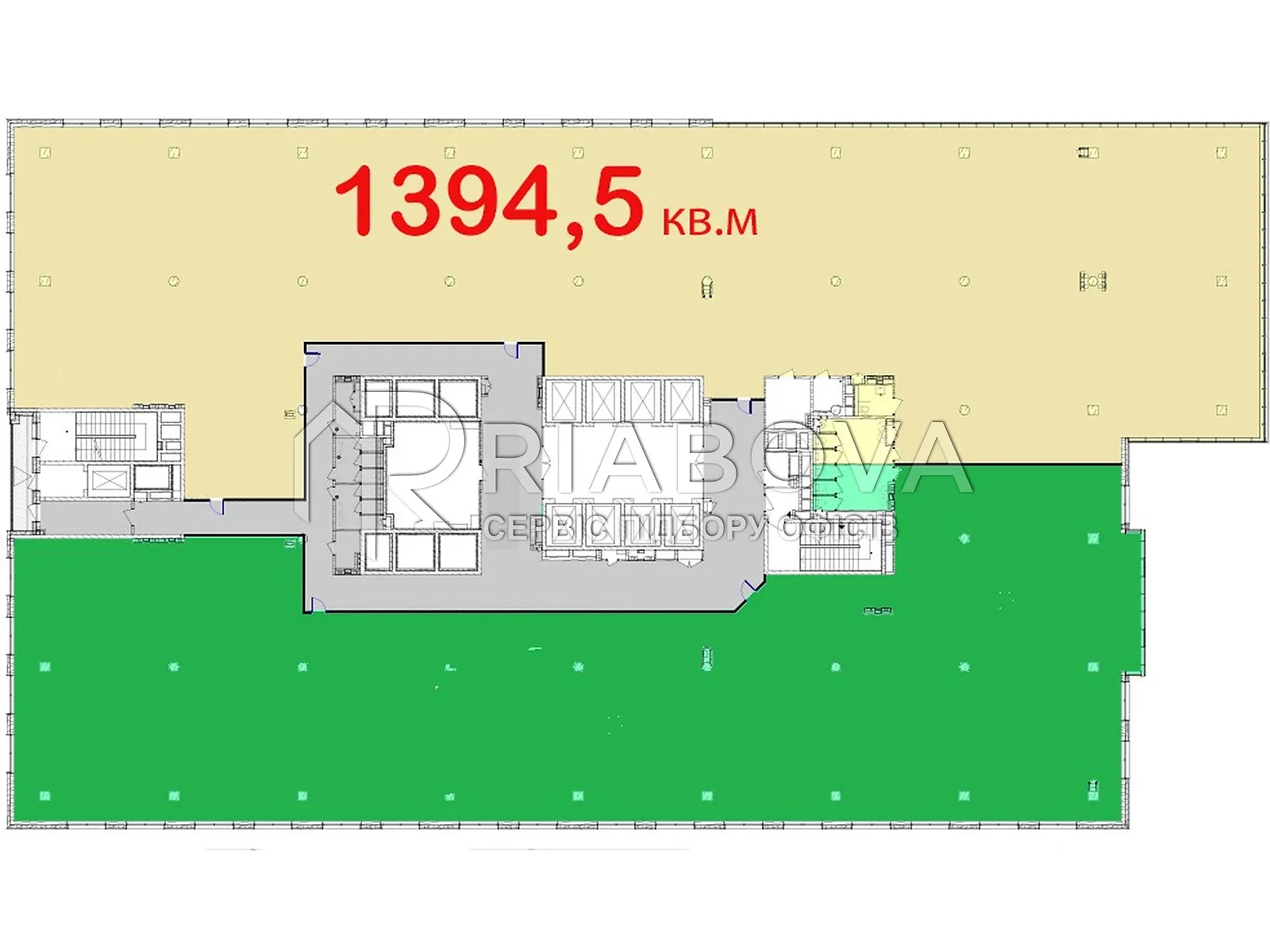 Сдается в аренду офис 1394.5 кв. м в бизнес-центре, цена: 53883 $ - фото 1