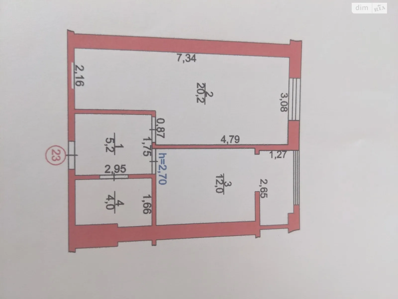 Продается 1-комнатная квартира 41.4 кв. м в Струмовке, ул. Східна, 34Б - фото 1