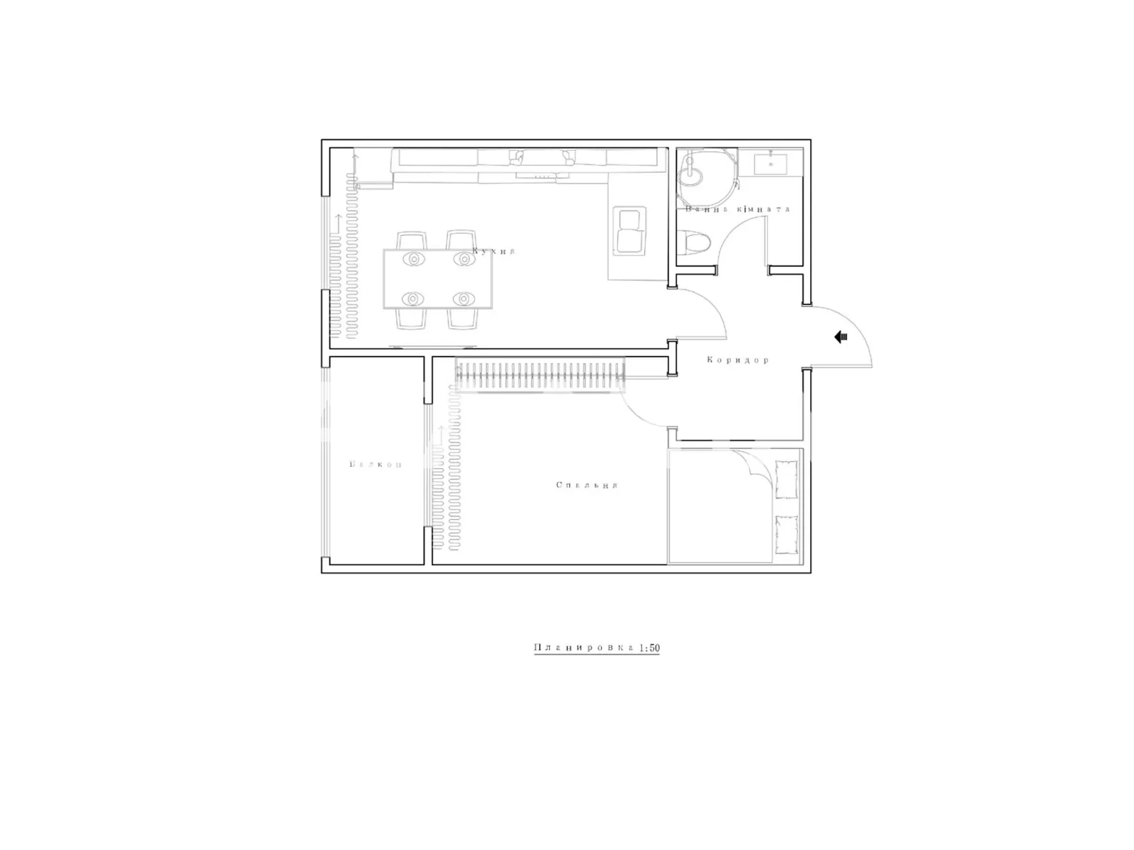 Продается 1-комнатная квартира 43.3 кв. м в Одессе, ул. Ивана Франко, 401 - фото 1