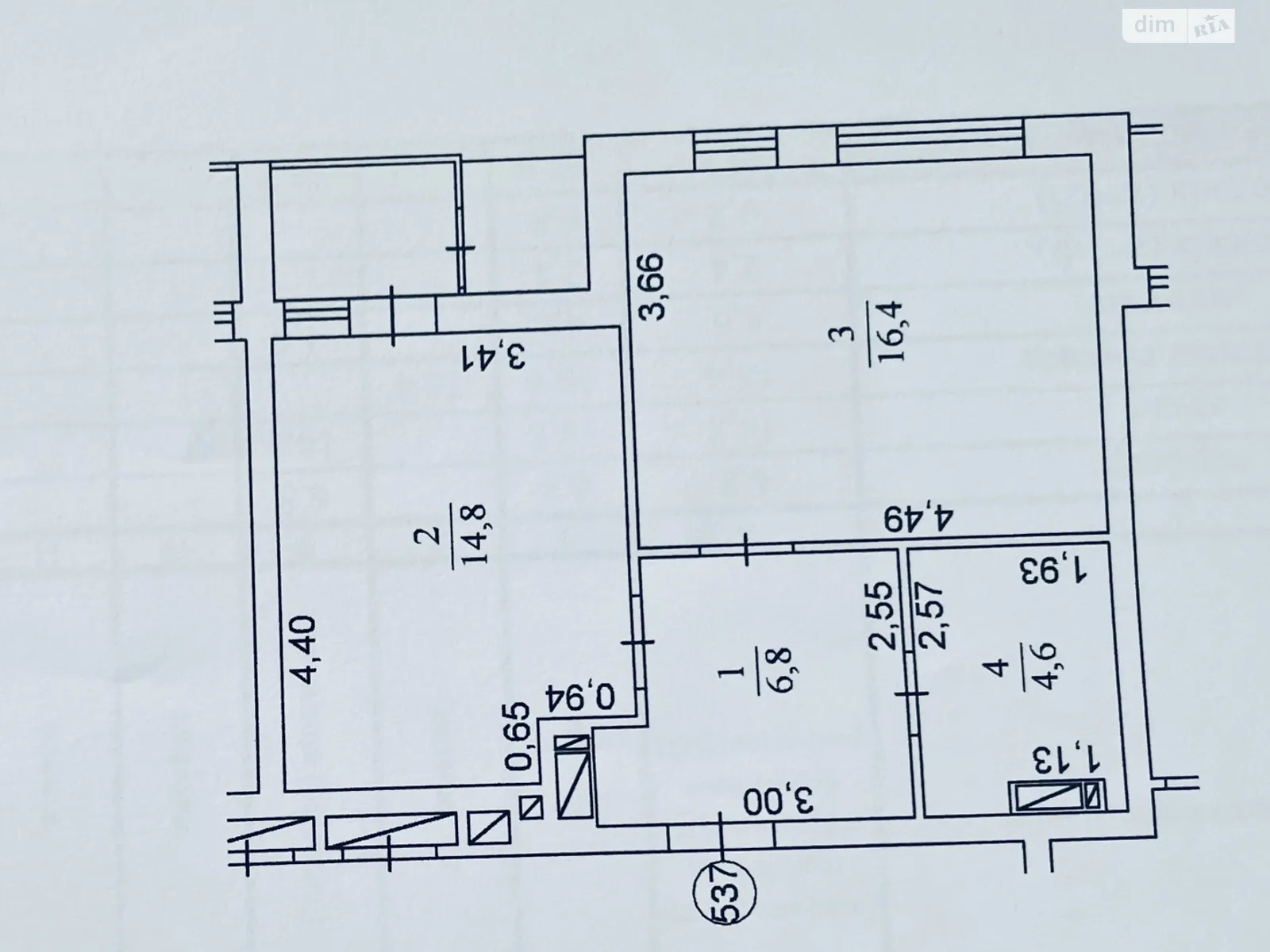 Продається 1-кімнатна квартира 45.8 кв. м у Києві, вул. Гліба Бабича(Канальна), 8Б - фото 1
