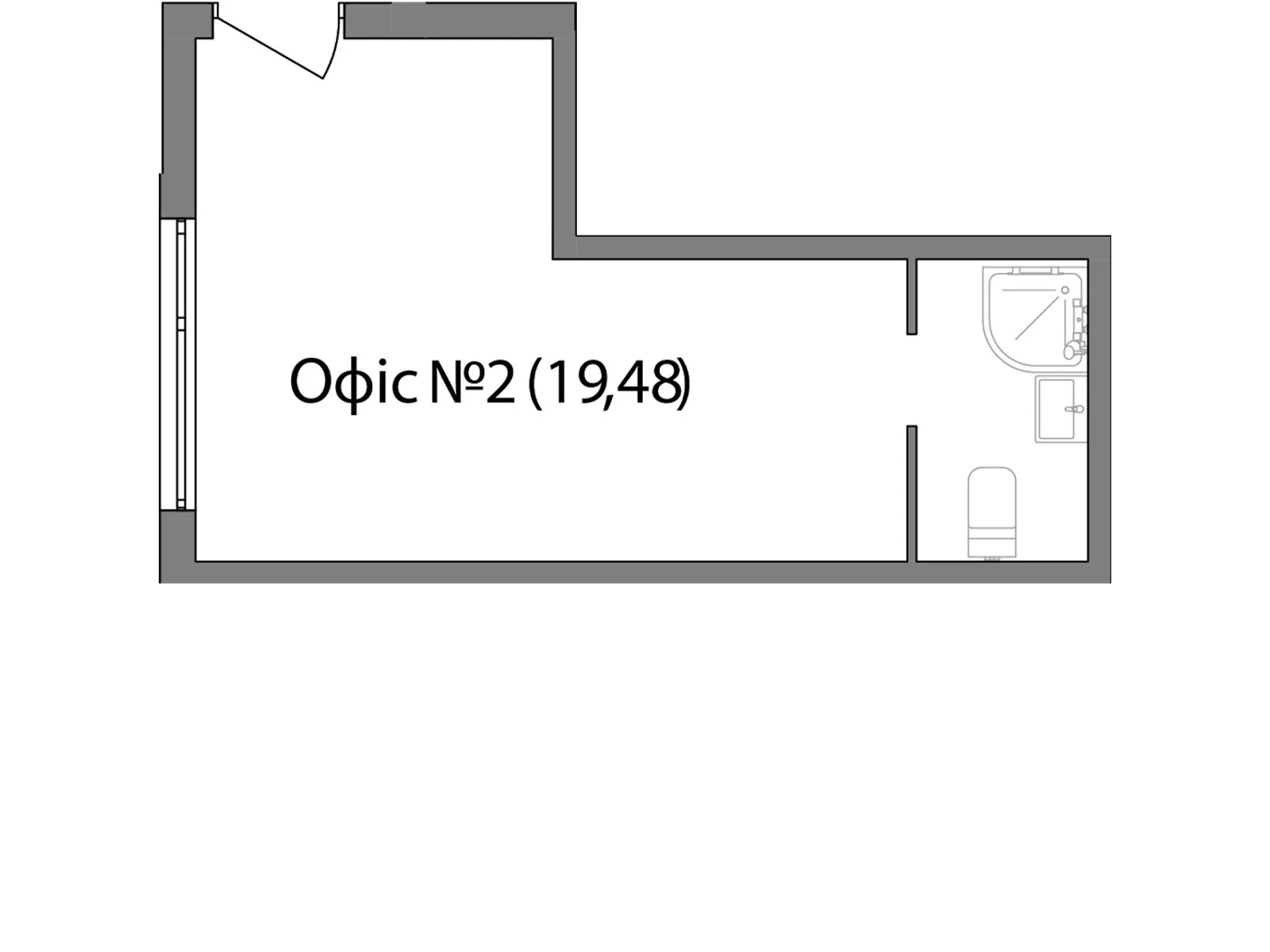 Продается офис 19.5 кв. м в бизнес-центре, цена: 25350 $ - фото 1