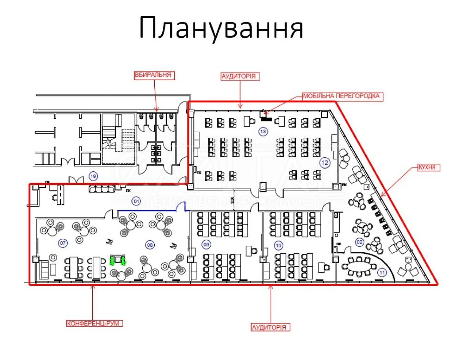 Сдается в аренду офис 440 кв. м в бизнес-центре, цена: 13200 $ - фото 1