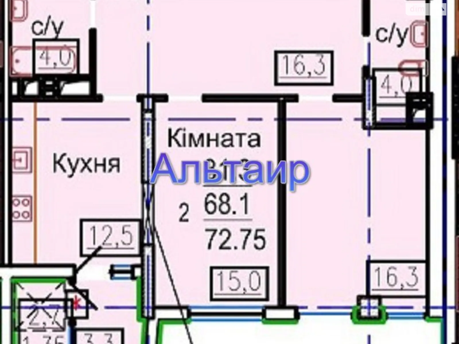 Продается 2-комнатная квартира 75 кв. м в Харькове, ул. Авиационная, 39 - фото 1