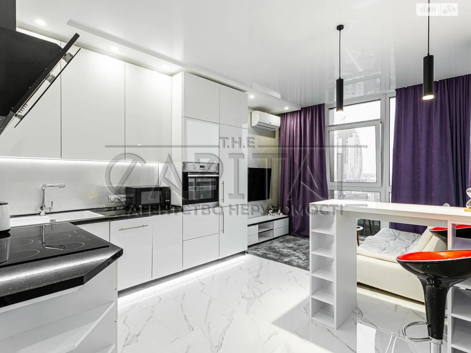 Здається в оренду 1-кімнатна квартира 48 кв. м у Києві, вул. Предславинська, 55А - фото 1