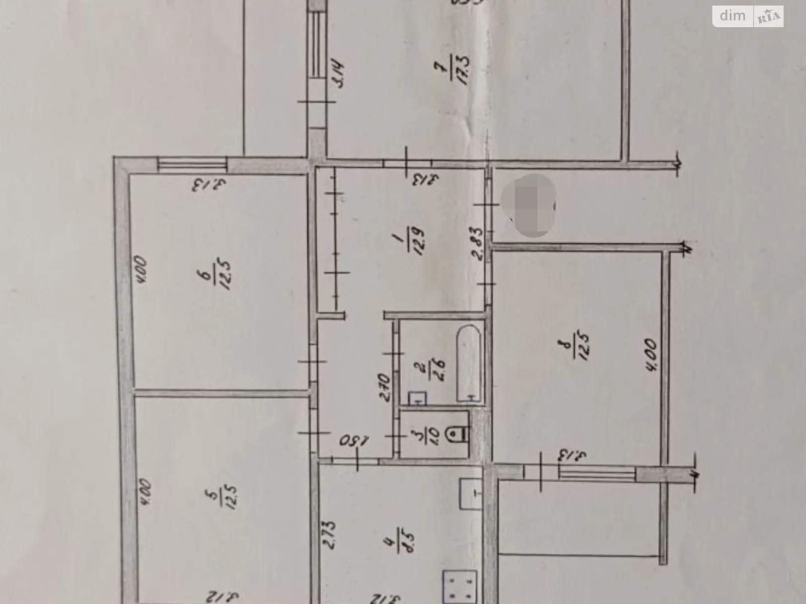 Продається 4-кімнатна квартира 83.4 кв. м у Житомирі, вул. Захисників України - фото 1