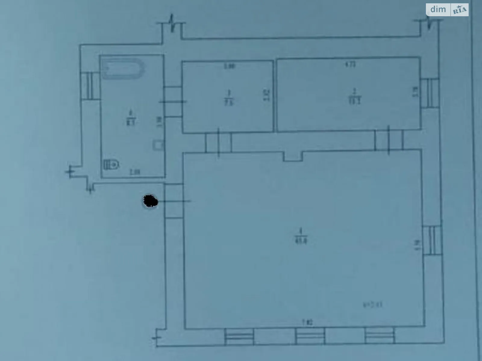 Продается 1-комнатная квартира 71.5 кв. м в Полтаве, ул. Сковороды - фото 1