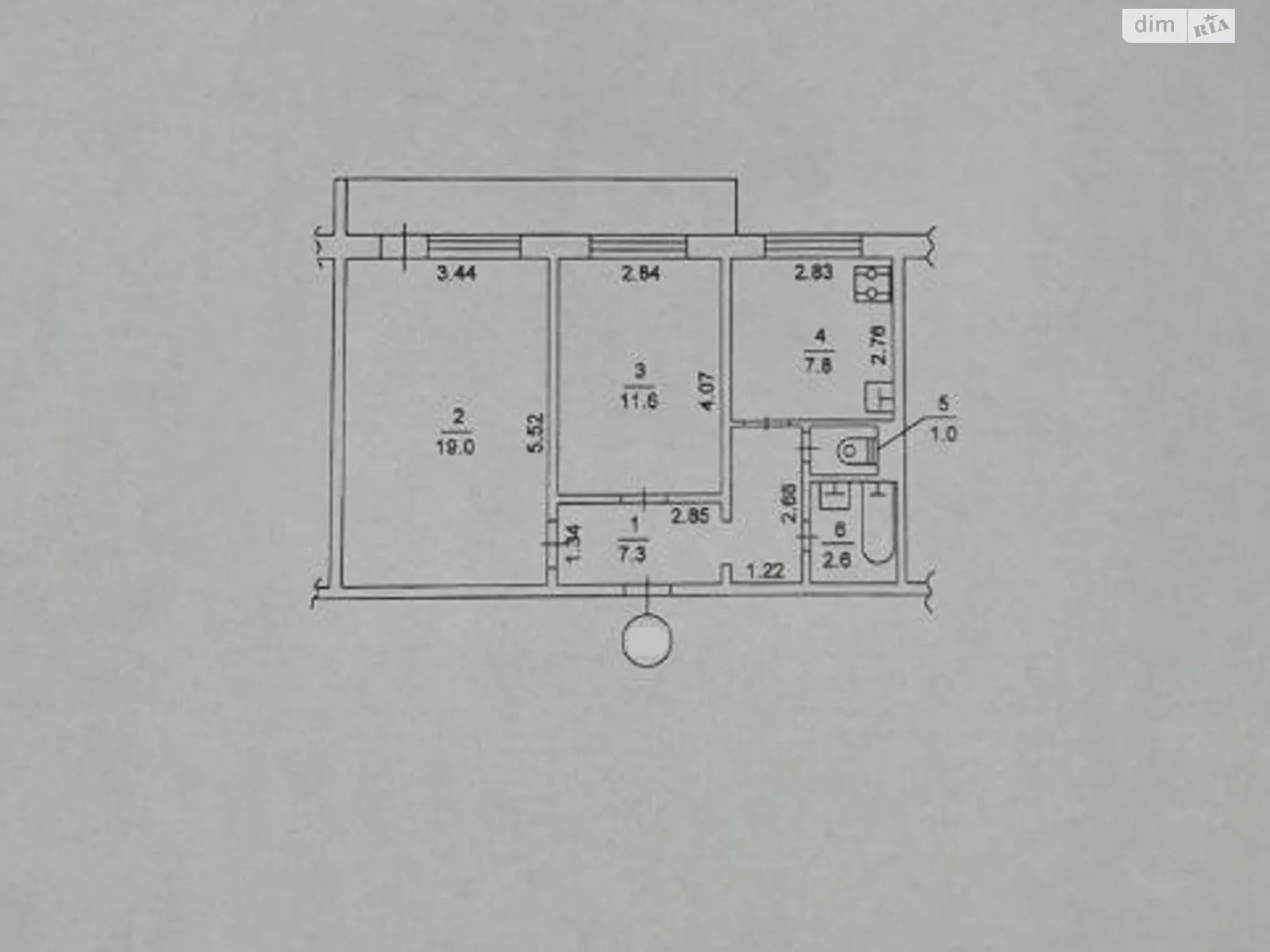 Продається 2-кімнатна квартира 51.2 кв. м у Києві, вул. Оноре де Бальзака, 88 - фото 1