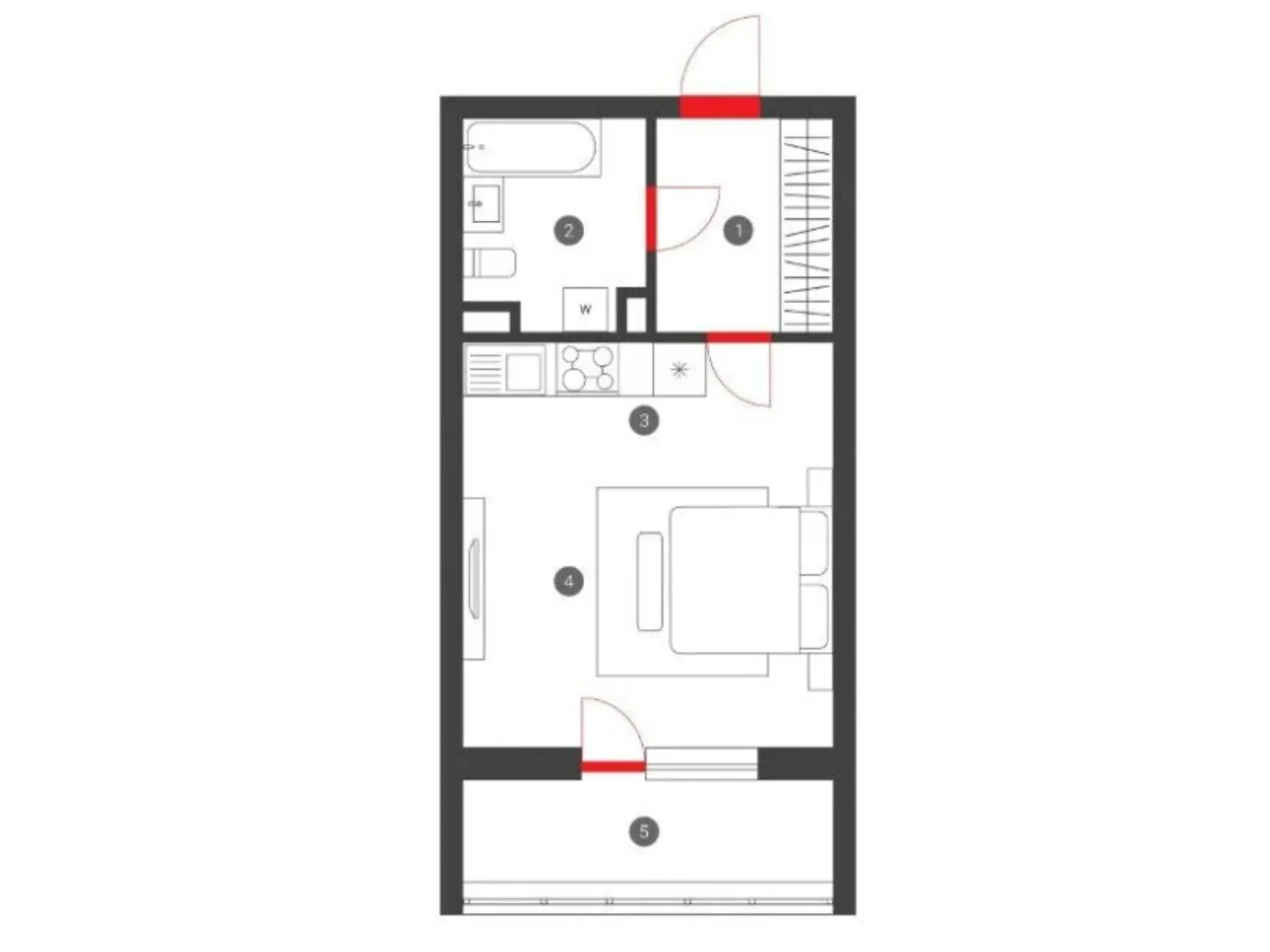 Продається 1-кімнатна квартира 33.26 кв. м у Києві, вул. Петра Калнишевського(Михайла Майорова), 2 - фото 1
