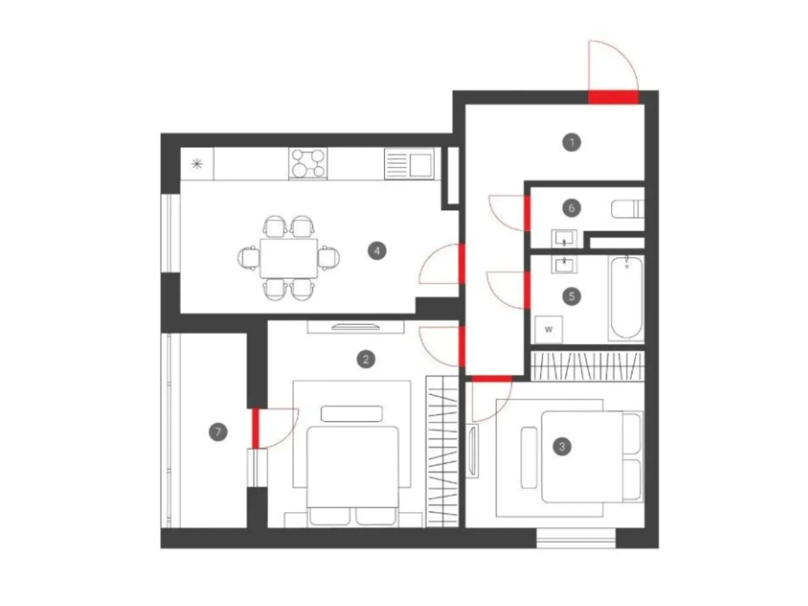 Продается 2-комнатная квартира 69.33 кв. м в Киеве, ул. Петра Калнышевского(Михаила Майорова), 2 - фото 1