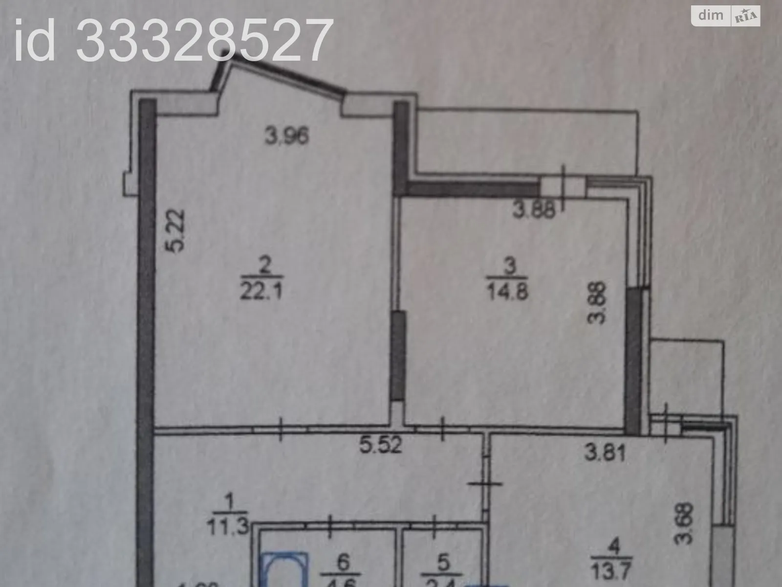 Продается 2-комнатная квартира 70.6 кв. м в Киеве, ул. Драгоманова, 2 - фото 1