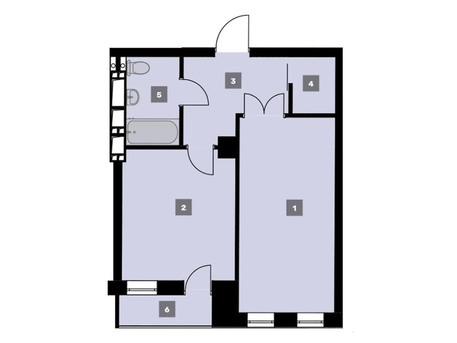 Продается 1-комнатная квартира 39.3 кв. м в Харькове, ул. Сокольницкая, 26 - фото 1