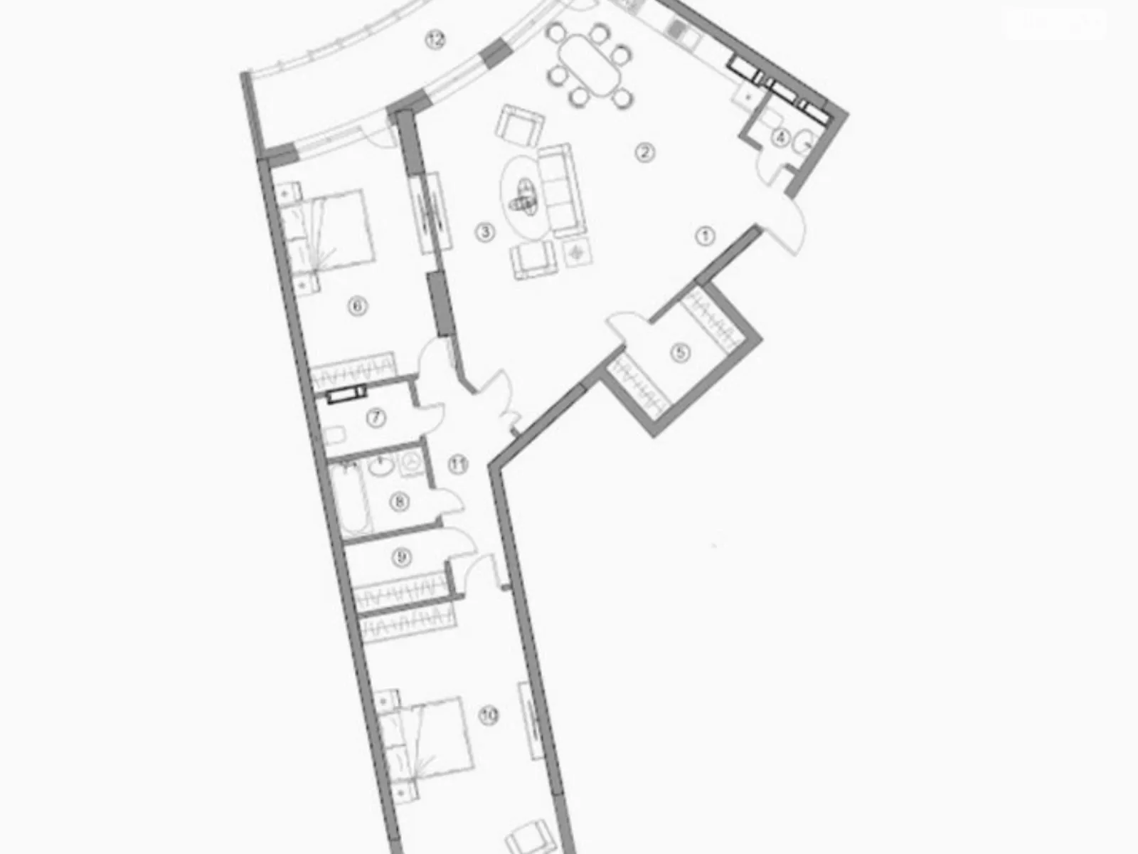 Продается 3-комнатная квартира 135 кв. м в Киеве, бул. Николая Михновского(Дружбы Народов), 13А - фото 1