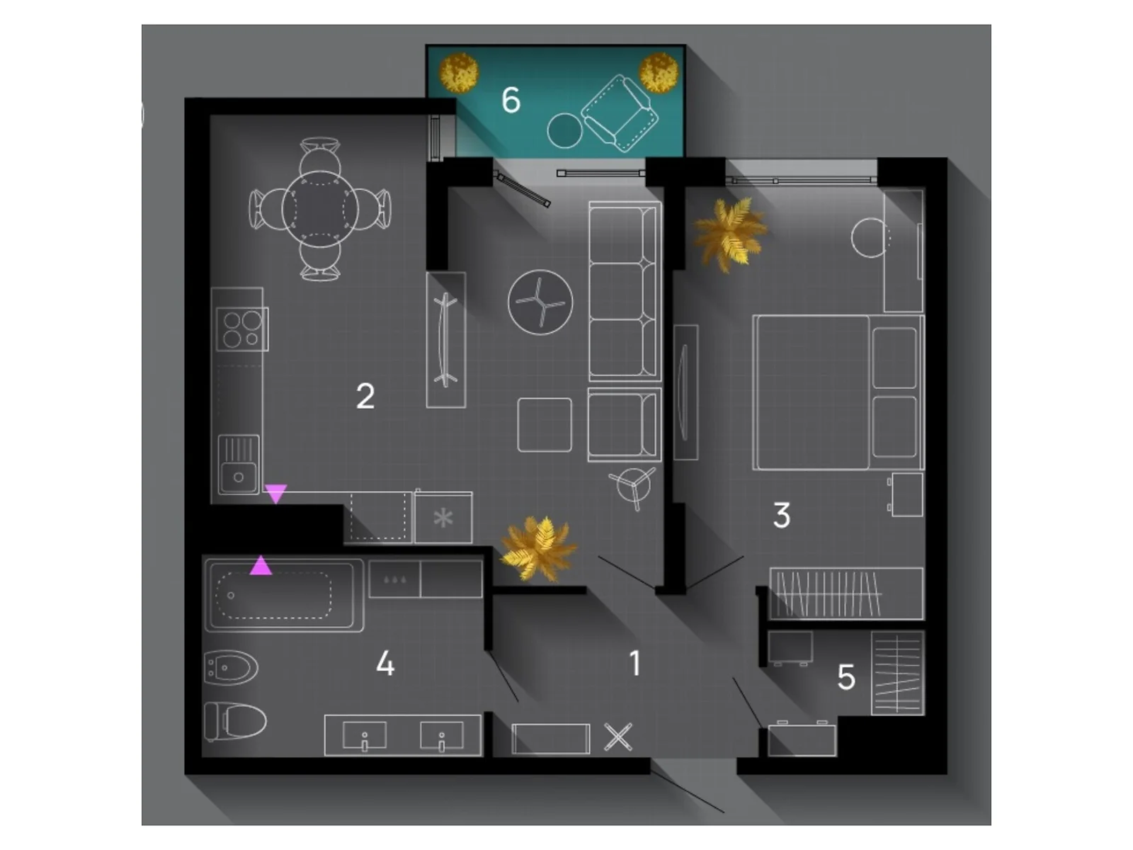 Продається 2-кімнатна квартира 59 кв. м у Івано-Франківську, вул. Хриплинська, 9 - фото 1