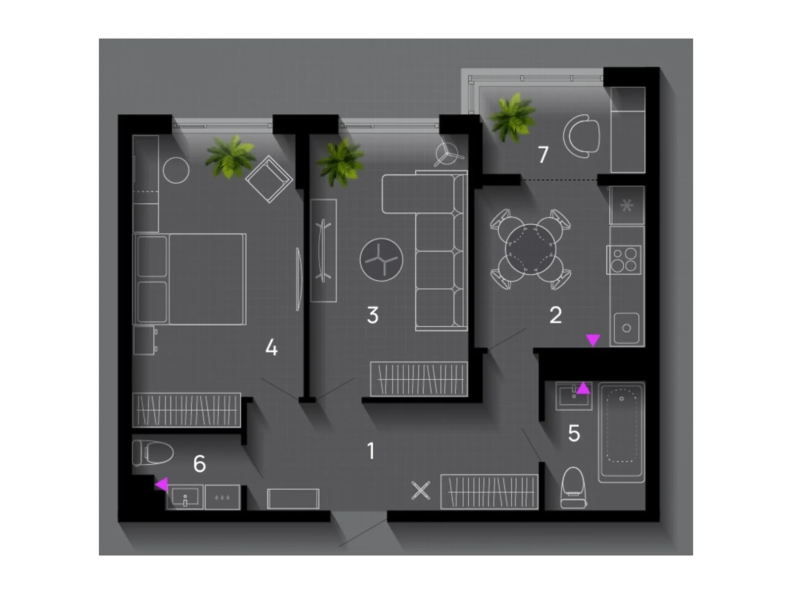 Продается 2-комнатная квартира 62 кв. м в Ивано-Франковске, ул. Хриплинская, 9 - фото 1