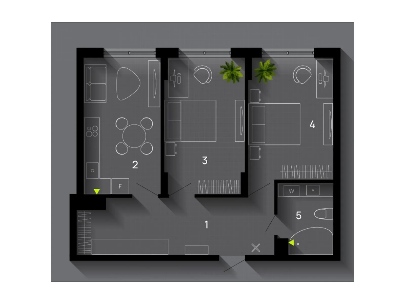 Продається 2-кімнатна квартира 61 кв. м у Івано-Франківську, вул. Хіміків, 29А - фото 1