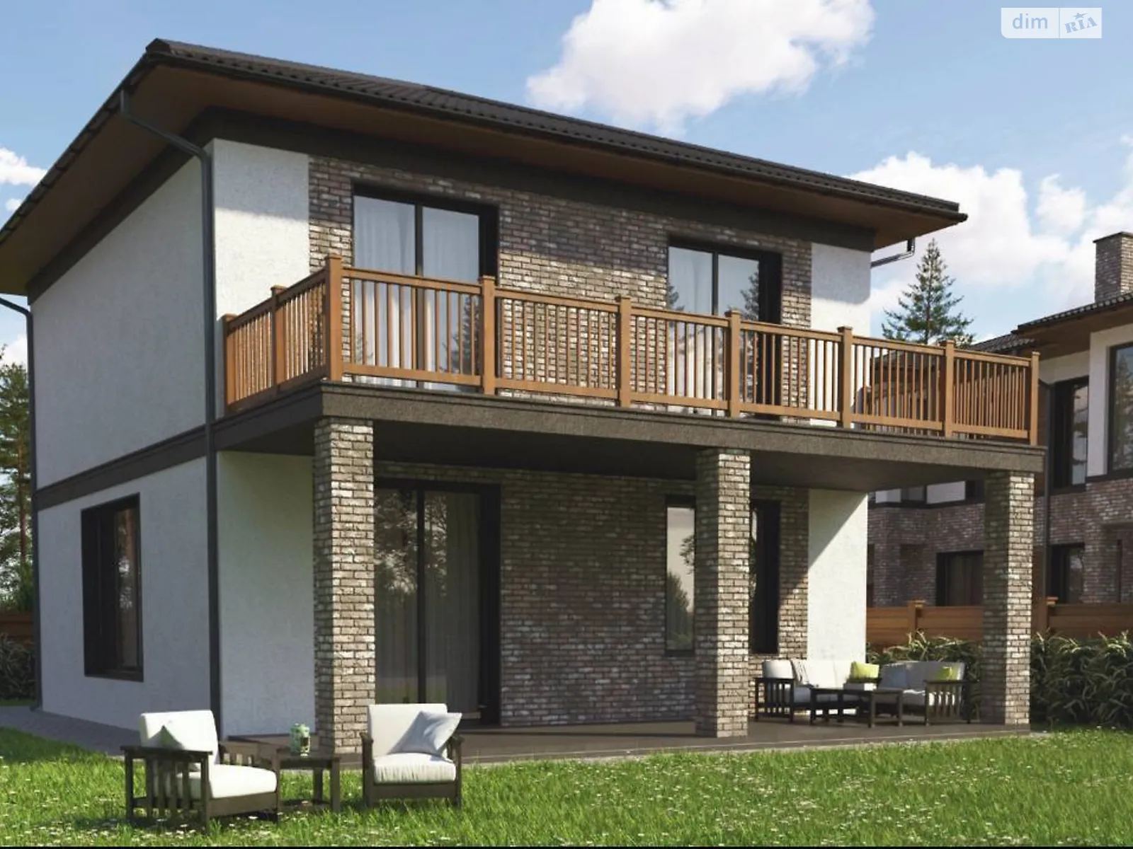 Продается дом на 2 этажа 120 кв. м с подвалом, цена: 185000 $ - фото 1