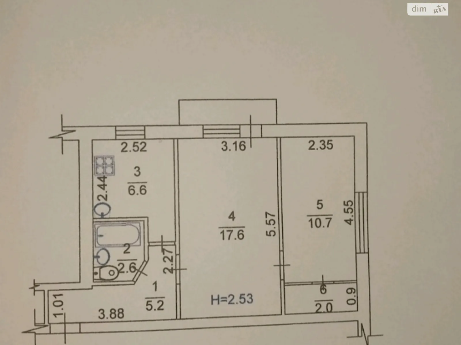 Продается 2-комнатная квартира 45.5 кв. м в Харькове, ул. Свистуна, 18 - фото 1