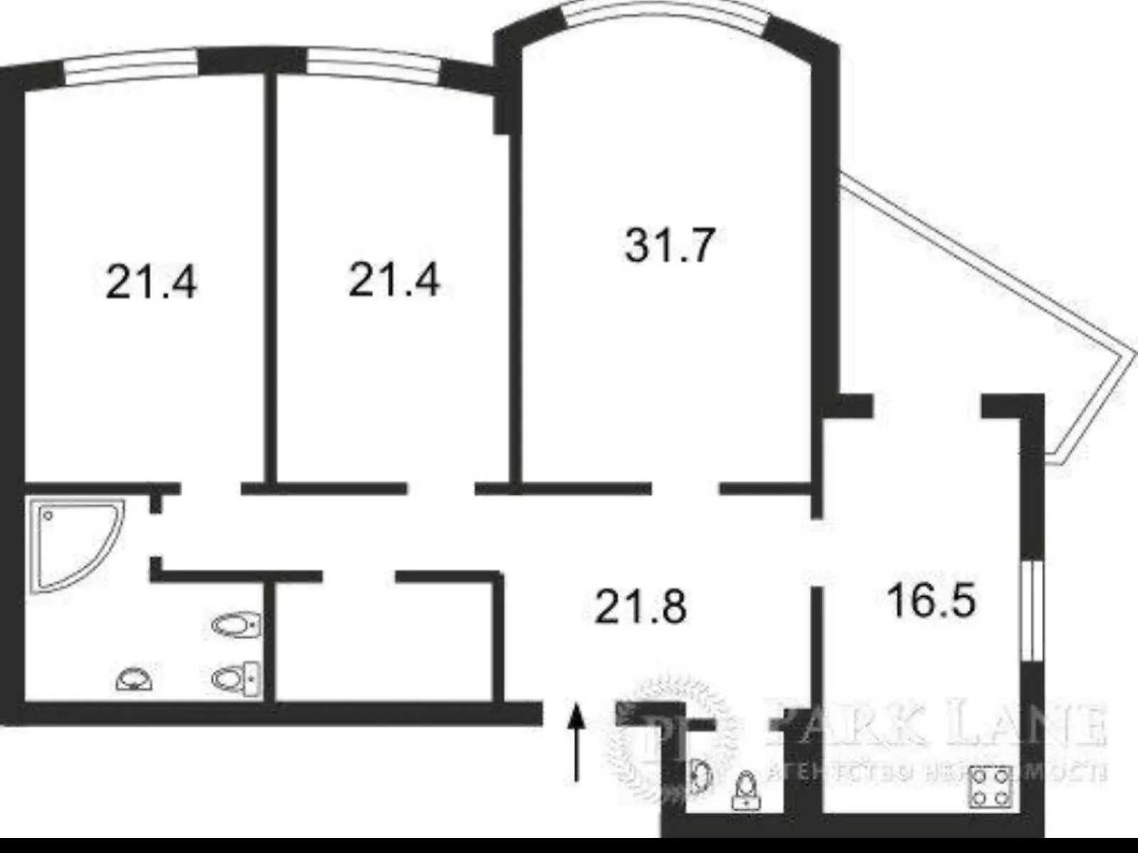 Продается 3-комнатная квартира 124 кв. м в Киеве, просп. Владимира Ивасюка, 12Є - фото 1