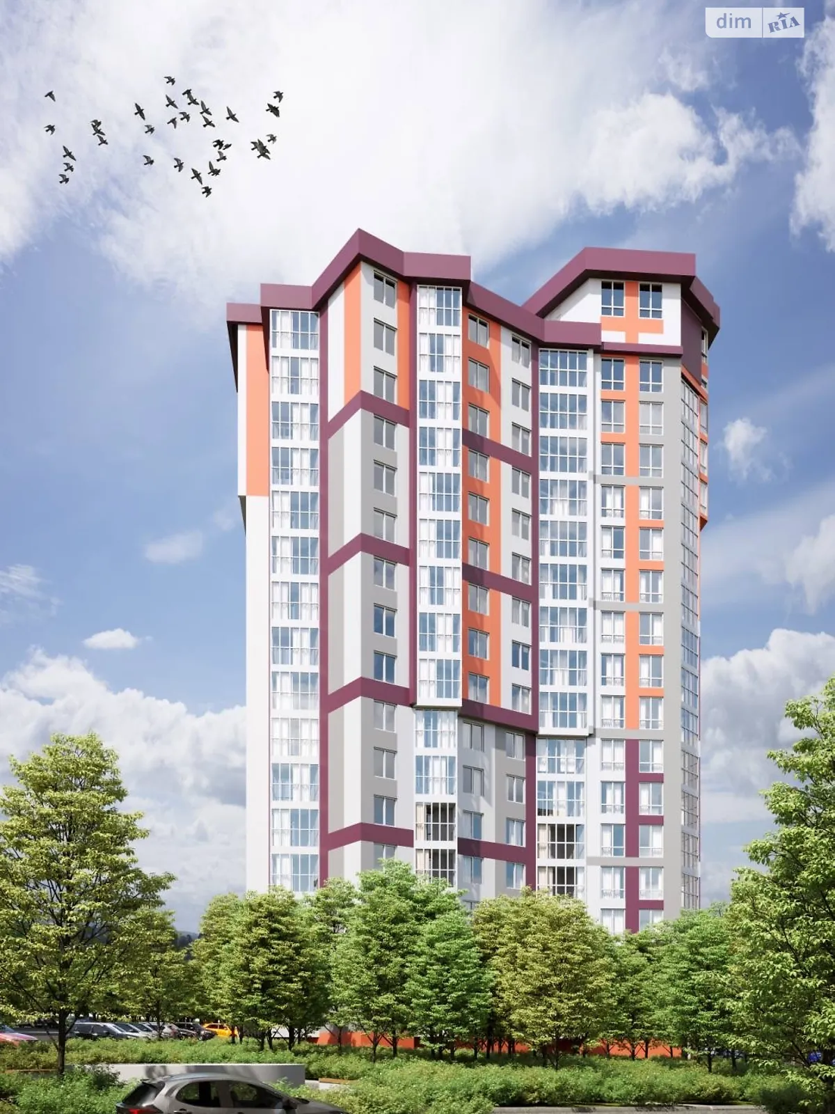 1-комнатная квартира 44.3 кв. м в Тернополе, ул. Цымбалистого, undefined - фото 1