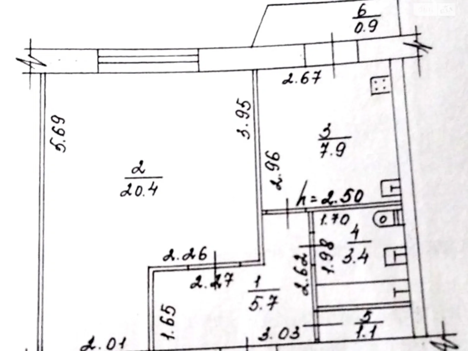 Продается 1-комнатная квартира 39.4 кв. м в Николаеве, цена: 22500 $ - фото 1