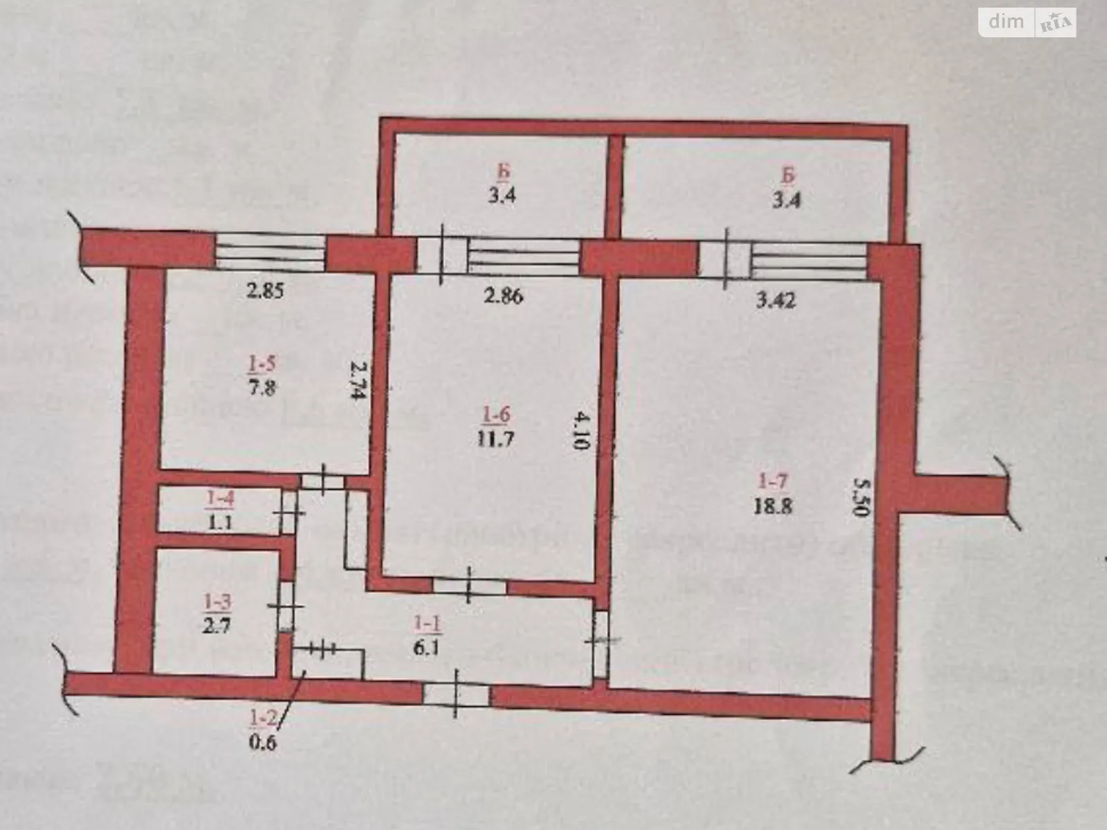 Продается 2-комнатная квартира 55.6 кв. м в Николаеве, цена: 21000 $ - фото 1