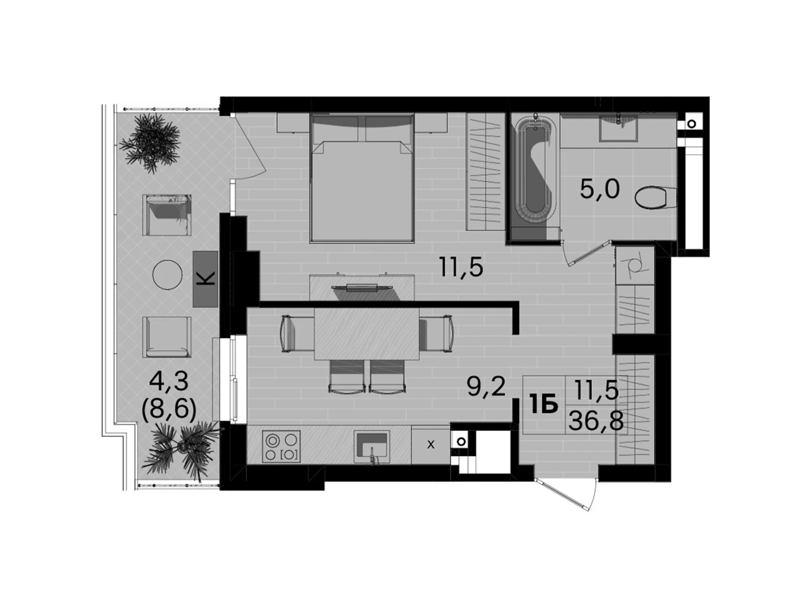 ул. Келецкая Вишенка Винница ЖК TWINS, цена: 46736 $ - фото 1