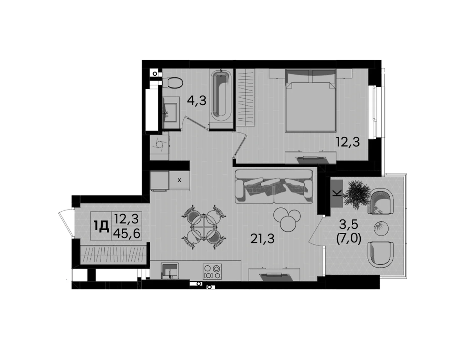 ул. Келецкая Вишенка Винница ЖК TWINS, цена: 57912 $ - фото 1
