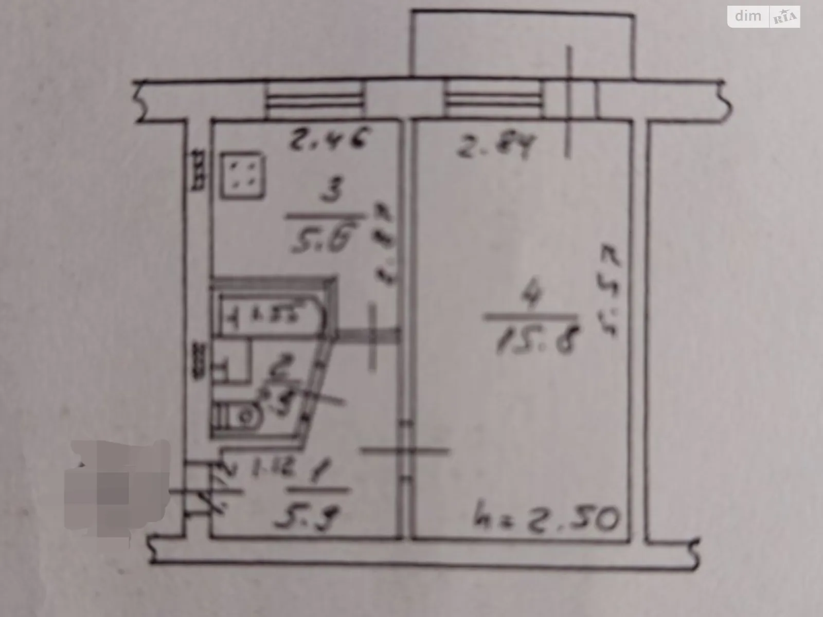 Продается 1-комнатная квартира 31.1 кв. м в Одессе, ул. Довженко - фото 1