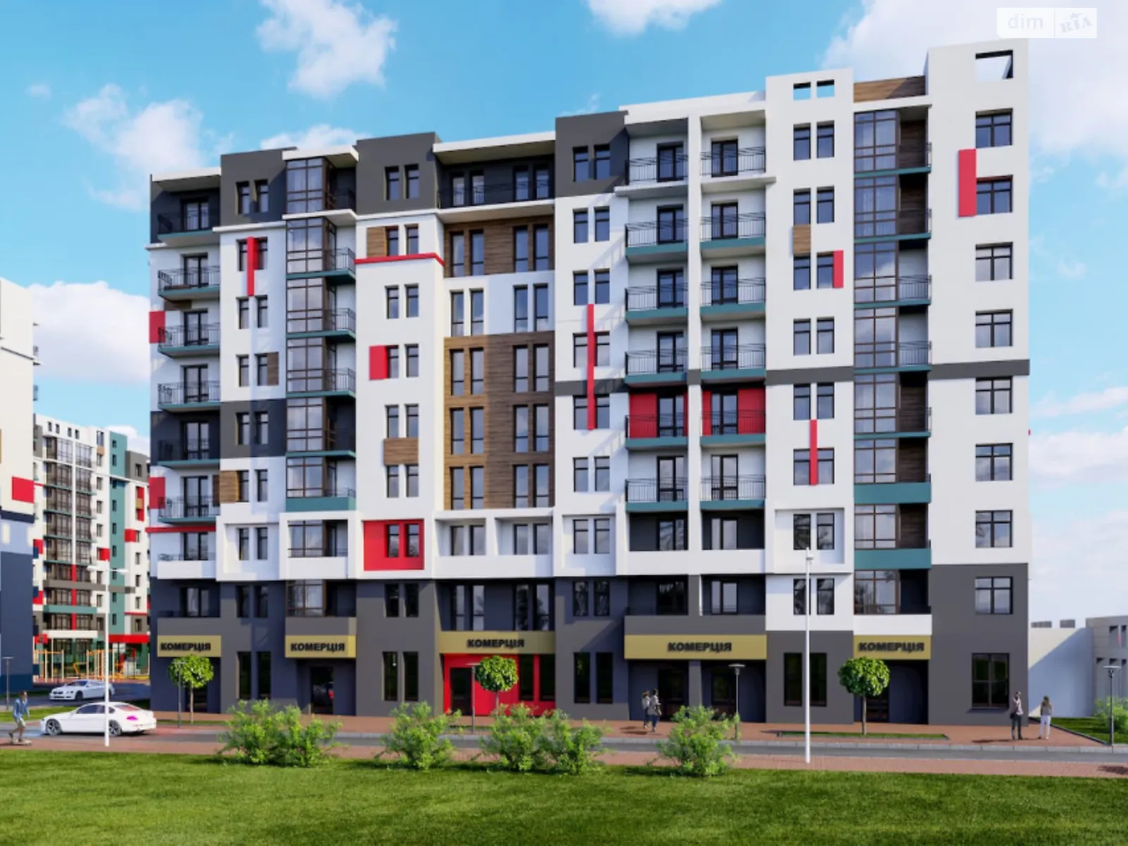 Продається 2-кімнатна квартира 67.6 кв. м у Бучі, вул. Амосова, 4 - фото 1