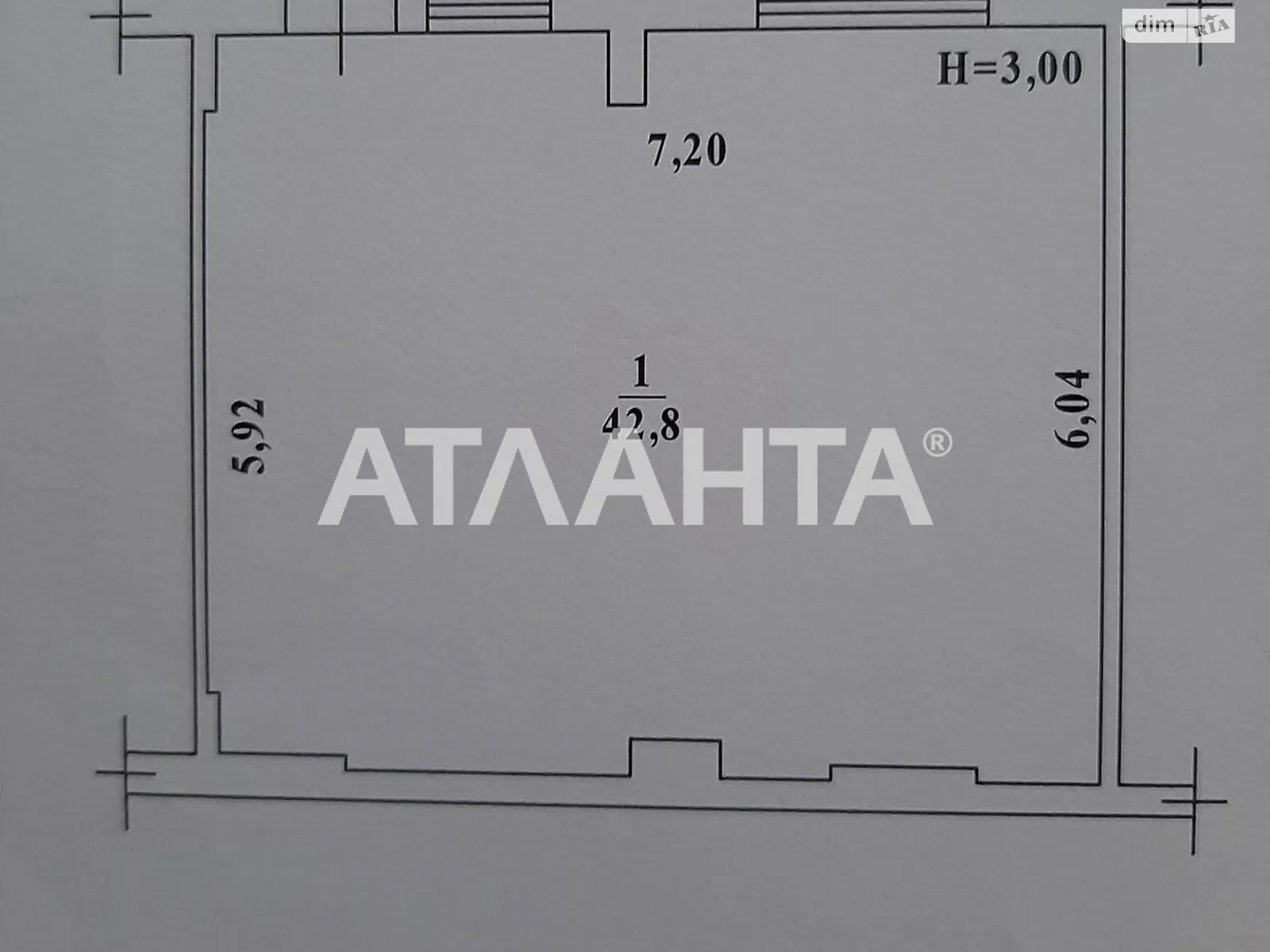 Продается помещения свободного назначения 42.8 кв. м в 16-этажном здании, цена: 22000 € - фото 1