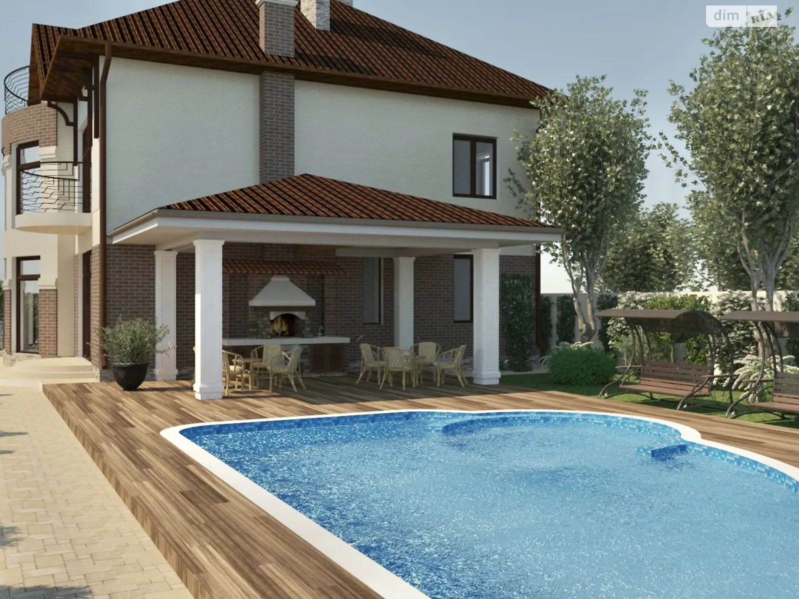 Продается дом на 2 этажа 286 кв. м с камином, цена: 425000 € - фото 1