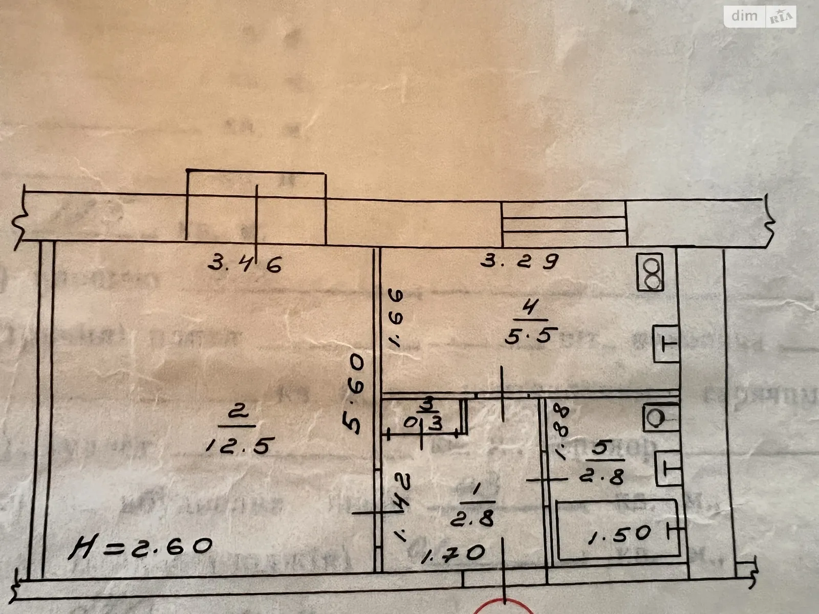 Продается 1-комнатная квартира 24 кв. м в Конотопе, ул. Деповская, 86 - фото 1