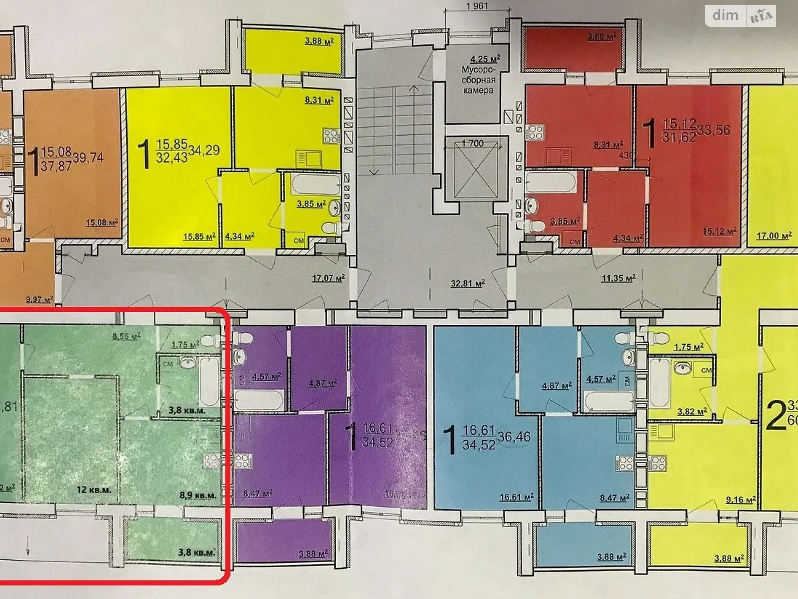 Продается 2-комнатная квартира 56.2 кв. м в Харькове, ул. Академика Барабашова, 14А - фото 1