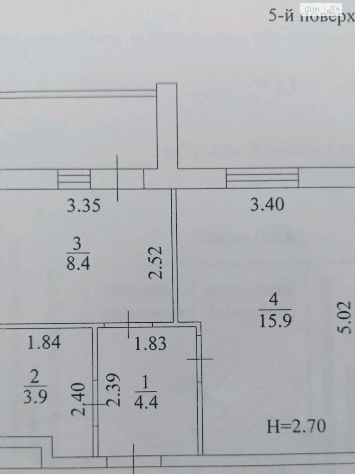 Продается 1-комнатная квартира 34.5 кв. м в Харькове, ул. Академика Барабашова, 14Б - фото 1