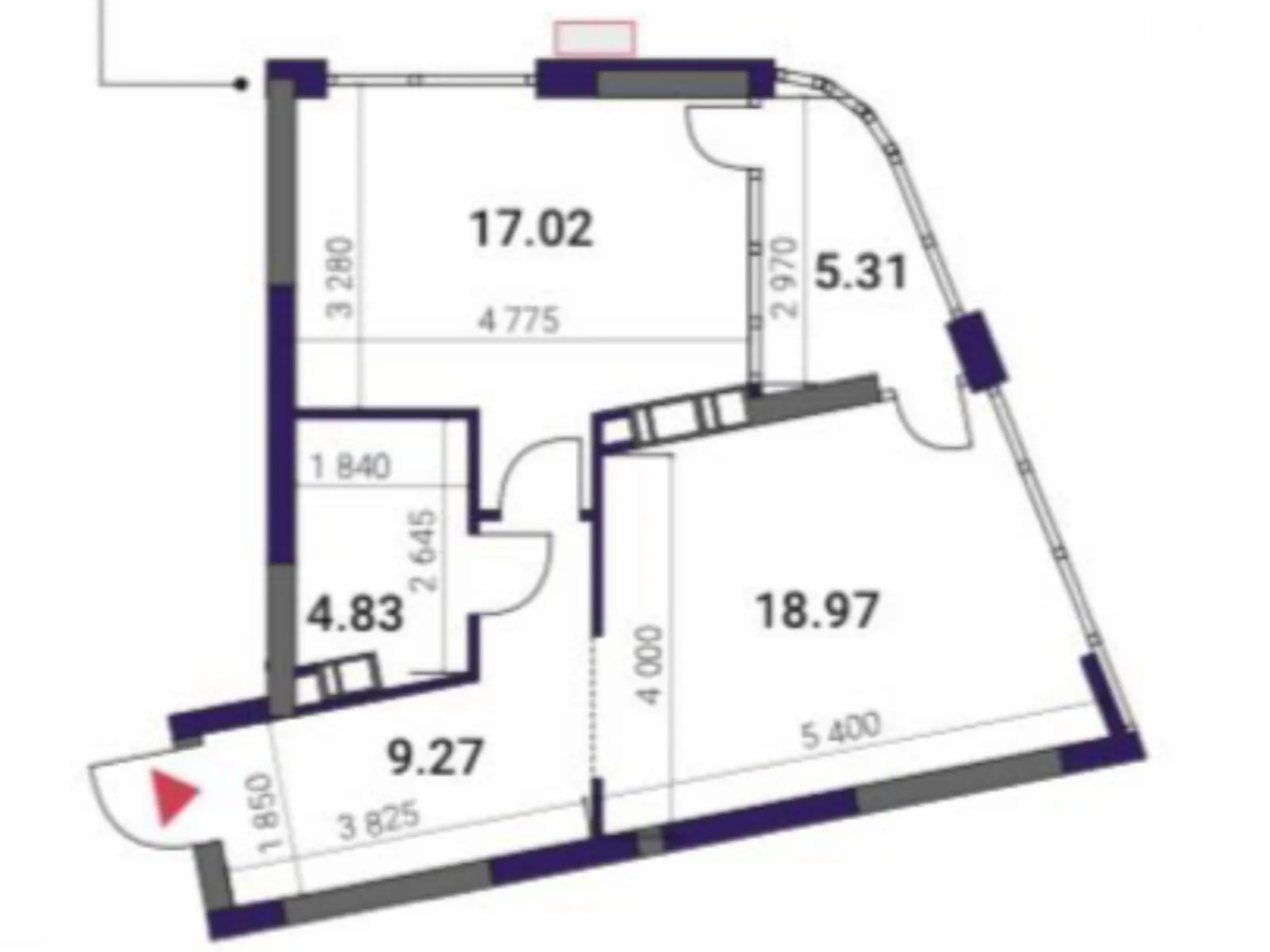 Продается 1-комнатная квартира 55.4 кв. м в Киеве, ул. Причальная, 10 - фото 1