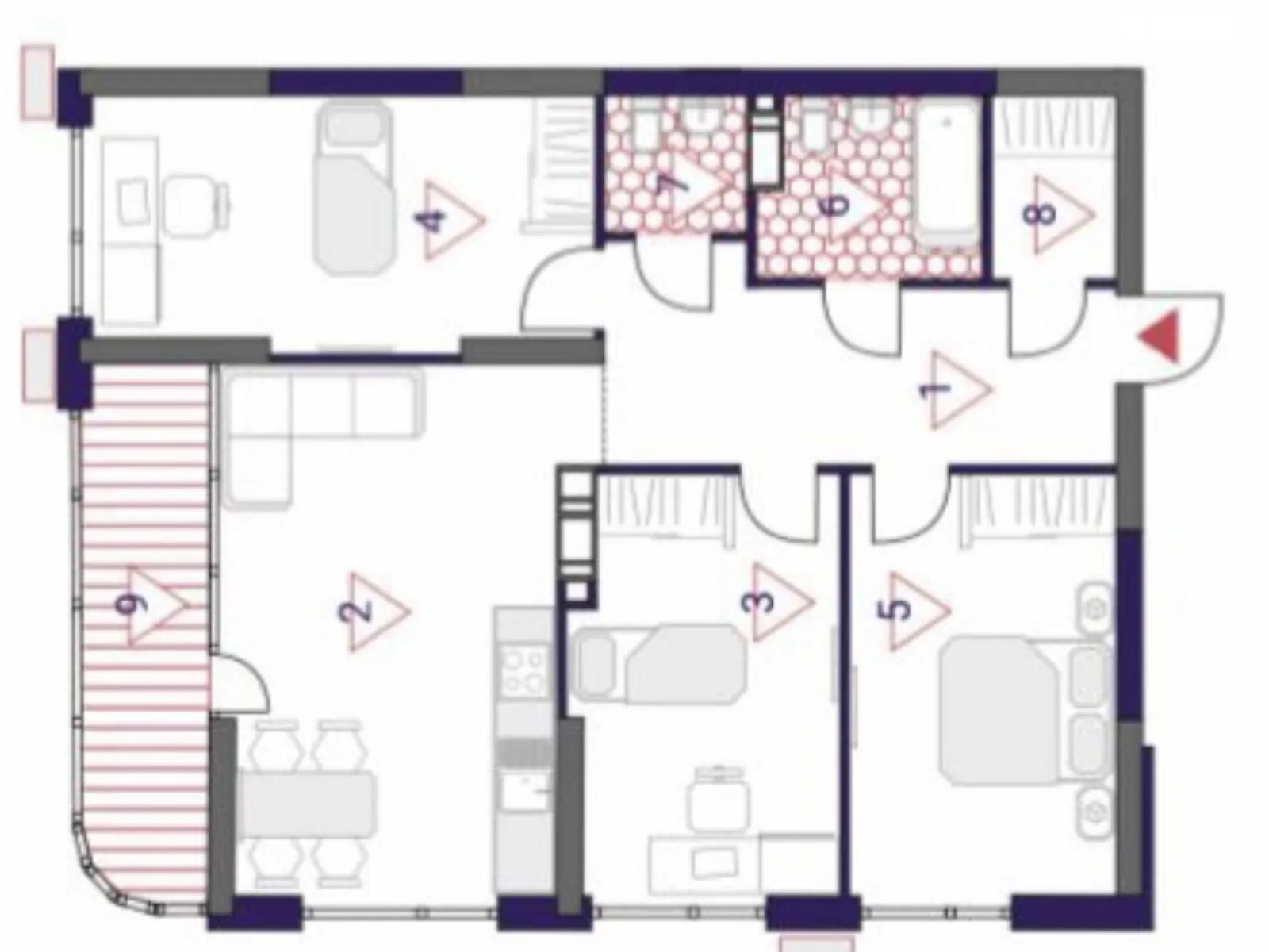 Продается 3-комнатная квартира 99.7 кв. м в Киеве, ул. Причальная, 10 - фото 1