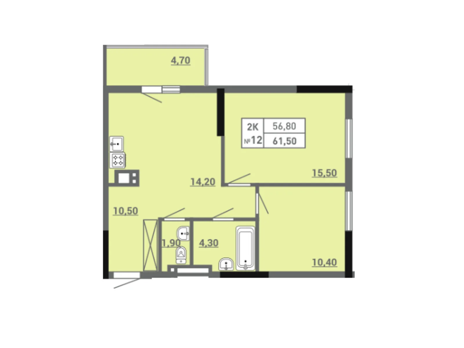Продается 2-комнатная квартира 61.5 кв. м в Одессе, ул. Пишоновская, 22 - фото 1