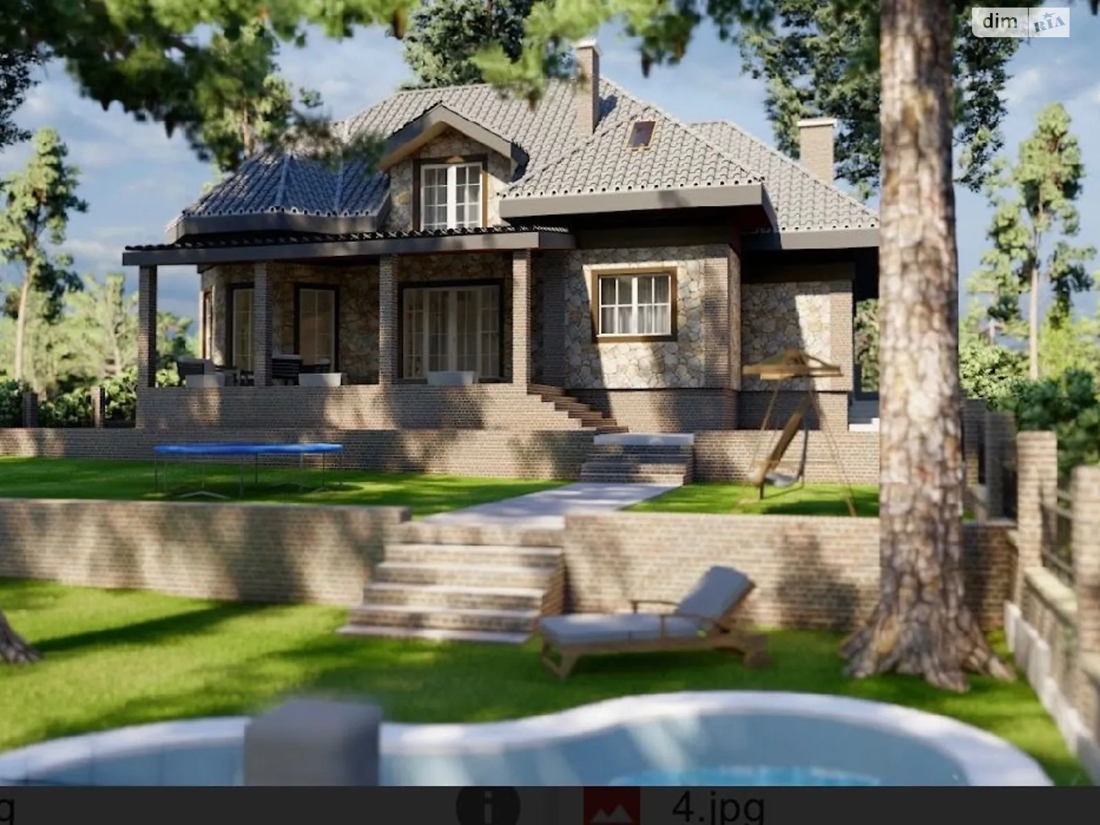 Продается дом на 2 этажа 280 кв. м с камином, цена: 200000 $ - фото 1