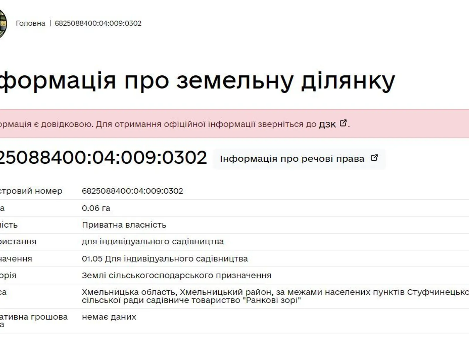 Продается земельный участок 6 соток в Хмельницкой области, цена: 3000 $ - фото 1