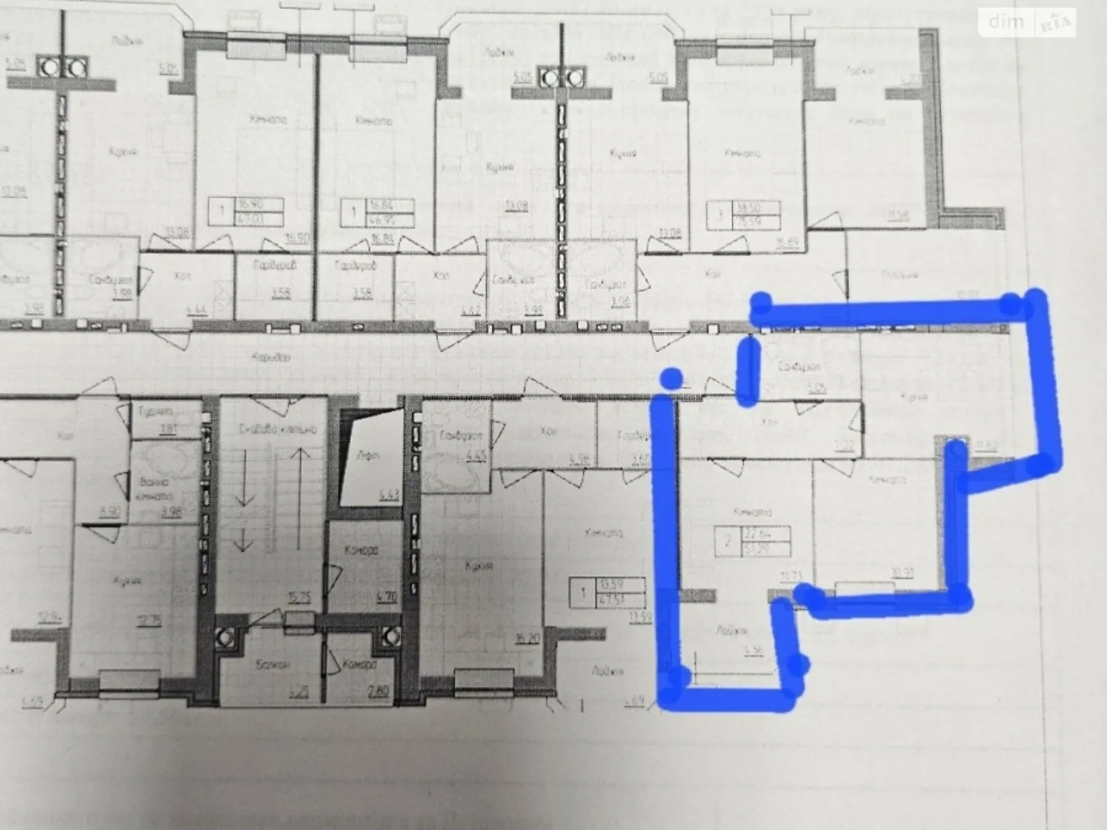 Продається 2-кімнатна квартира 53 кв. м у Житомирі, вул. Домбровського, 3 - фото 1