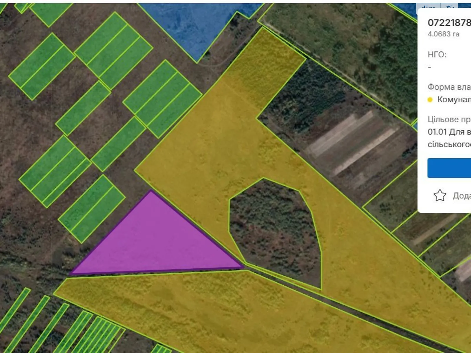 Здається в оренду земельна ділянка 4.0683 соток у Волинській області, цена: 5035 грн - фото 1