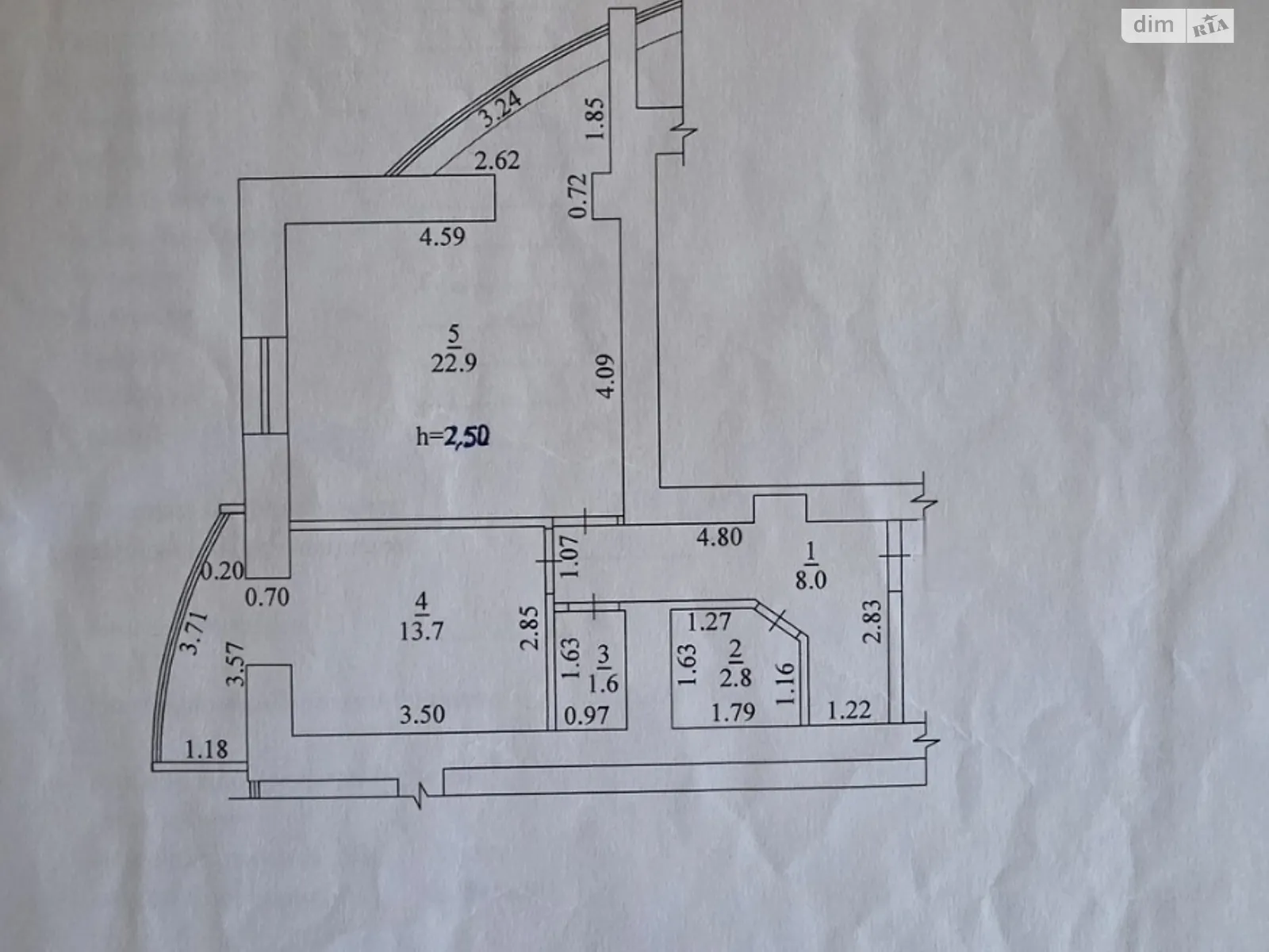 Продается 1-комнатная квартира 49 кв. м в Белой Церкви, ул. Черных Запорожцев(Леваневского), 74 - фото 1