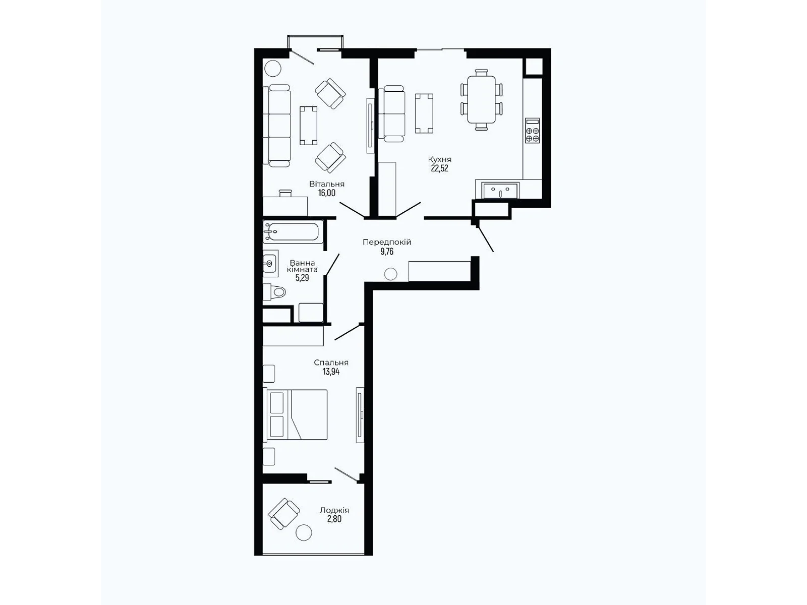 Продается 2-комнатная квартира 70.31 кв. м в Трускавце, цена: 77341 $ - фото 1