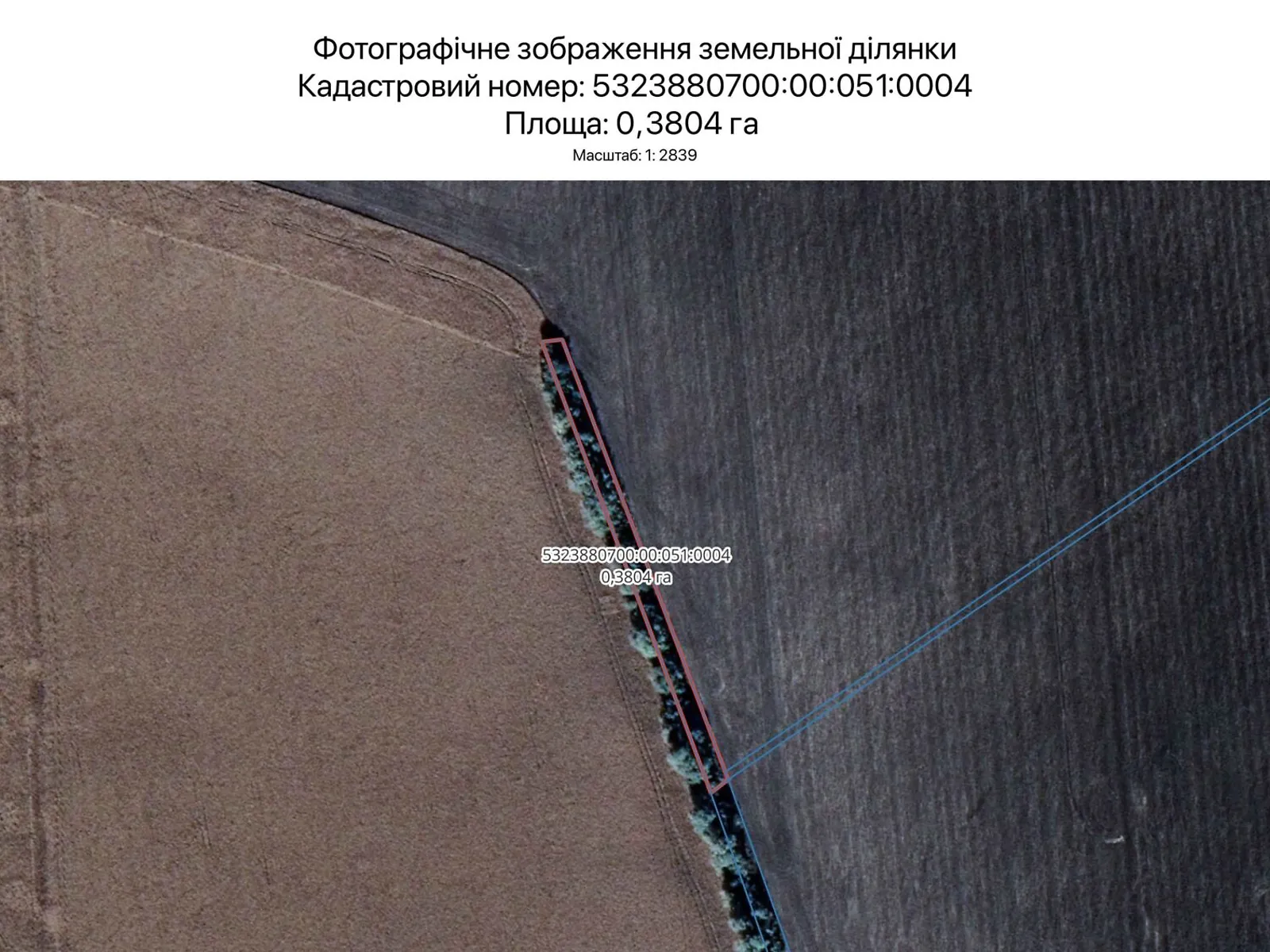 Сдается в аренду земельный участок 0.3804 соток в Полтавской области, цена: 1910 грн - фото 1