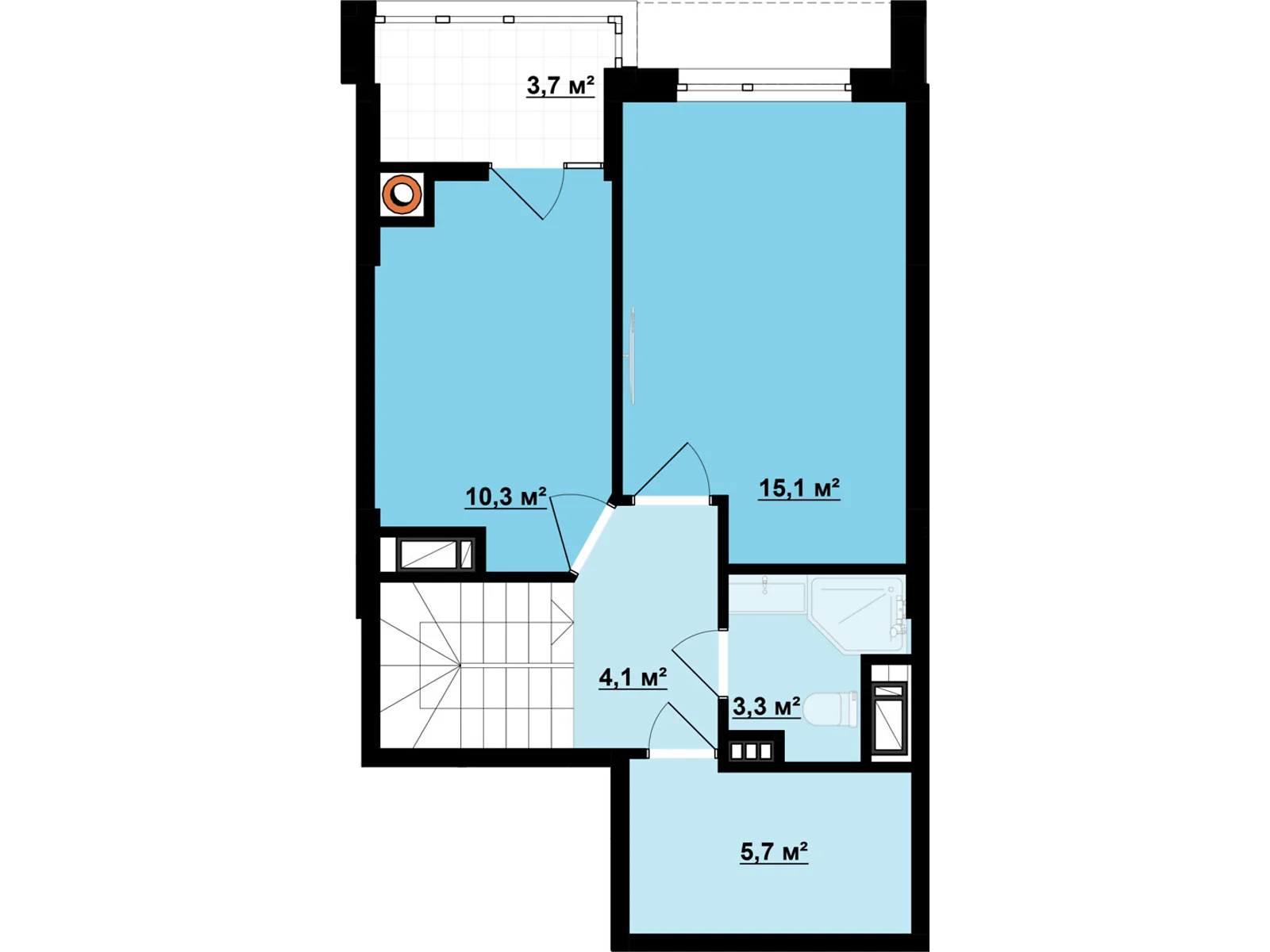Продается 3-комнатная квартира 82.7 кв. м в Ивано-Франковске, цена: 60000 $ - фото 1