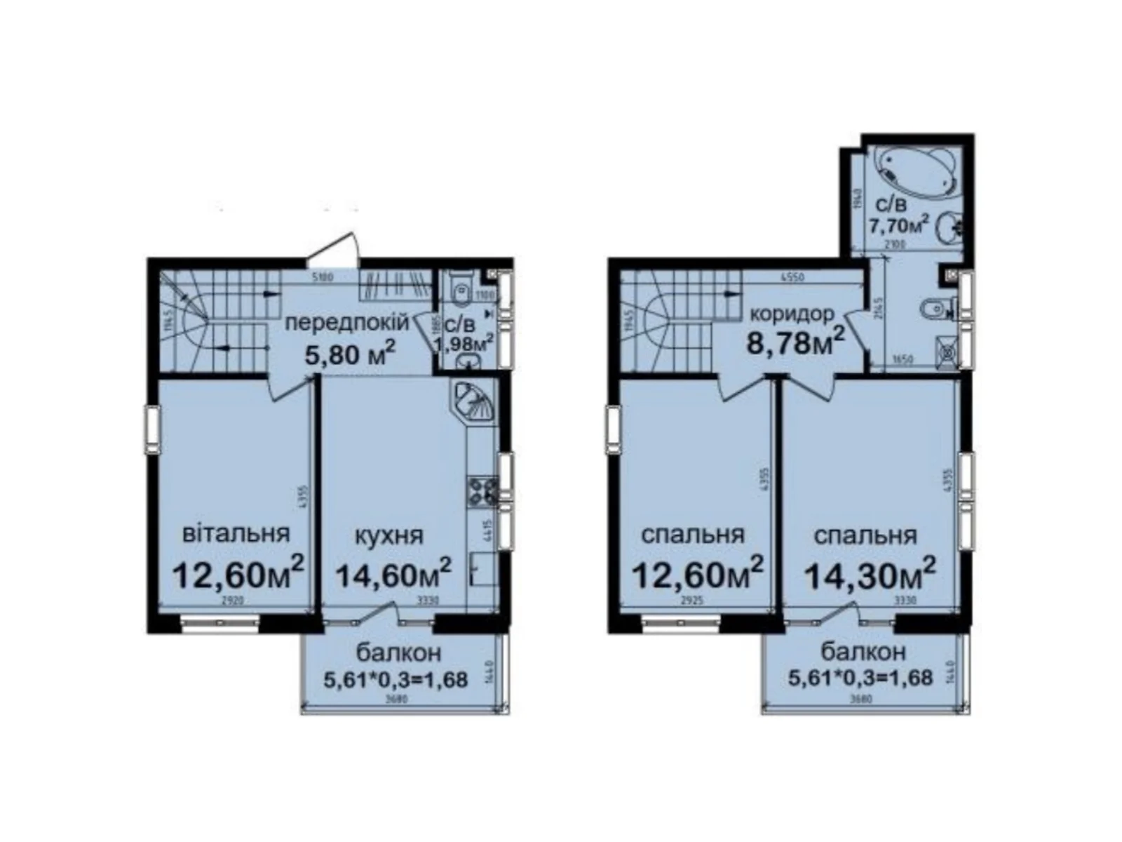 Продається 3-кімнатна квартира 81.72 кв. м у Києві, вул. Метрологічна, 42 - фото 1
