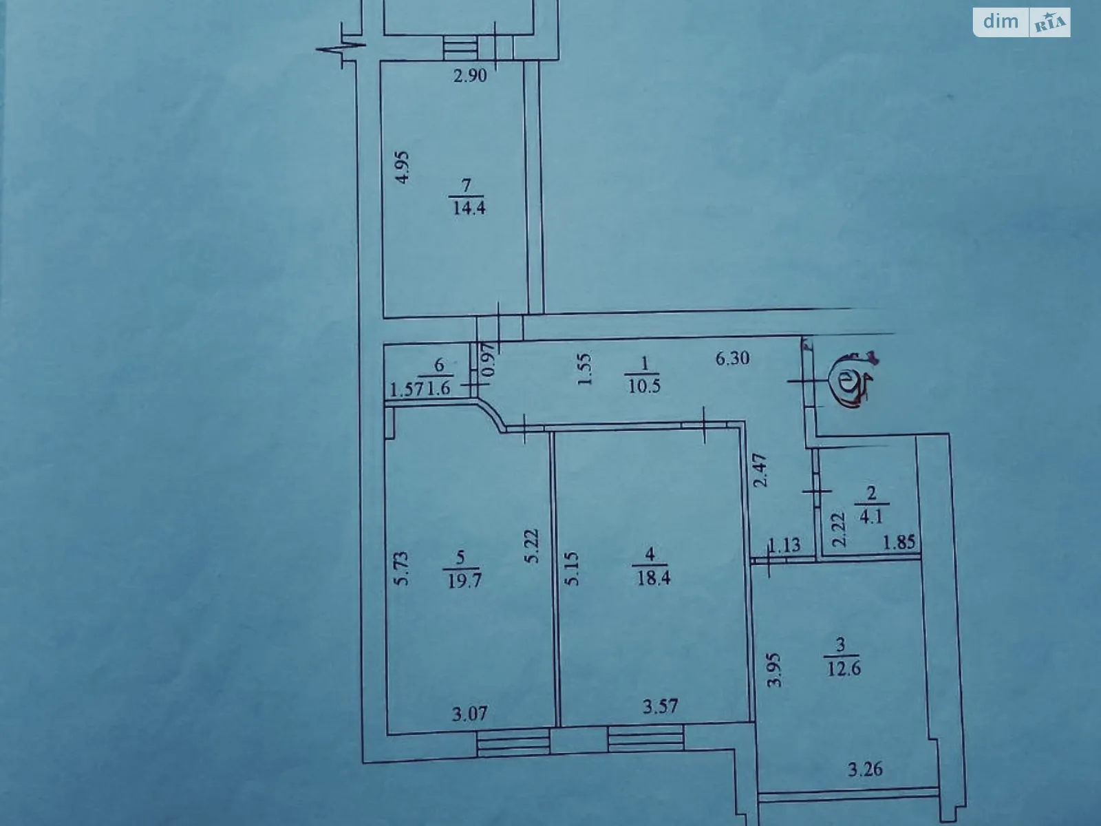 Продается 3-комнатная квартира 82.7 кв. м в Харькове, просп. Героев Харькова(Московский), 131Б - фото 1